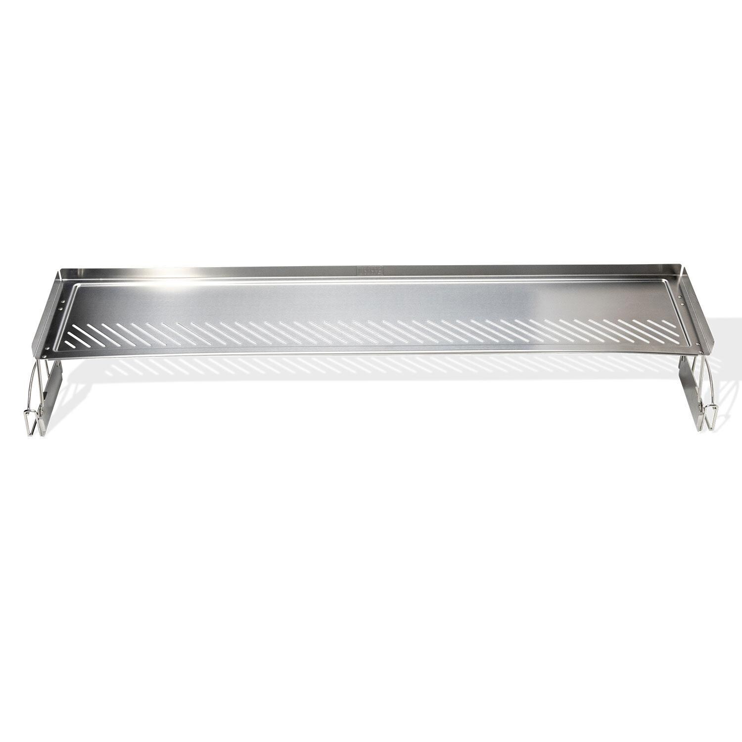Weber 3400165 Dual-Level Warming Rack/Resting Tray for 36 Inch Slate Griddle - Rack Raised - Front View - White Background thumbnail
