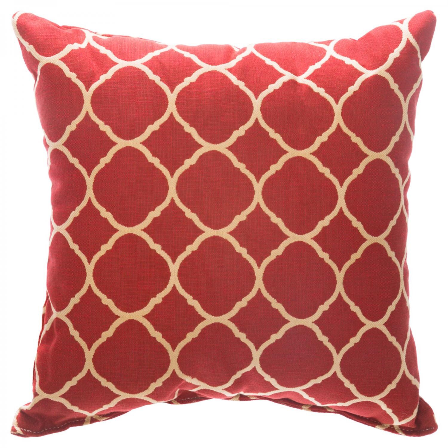 Sunbrella Accord II Crimson Outdoor Throw Pillow by Pawleys Island - 24 x 24 thumbnail