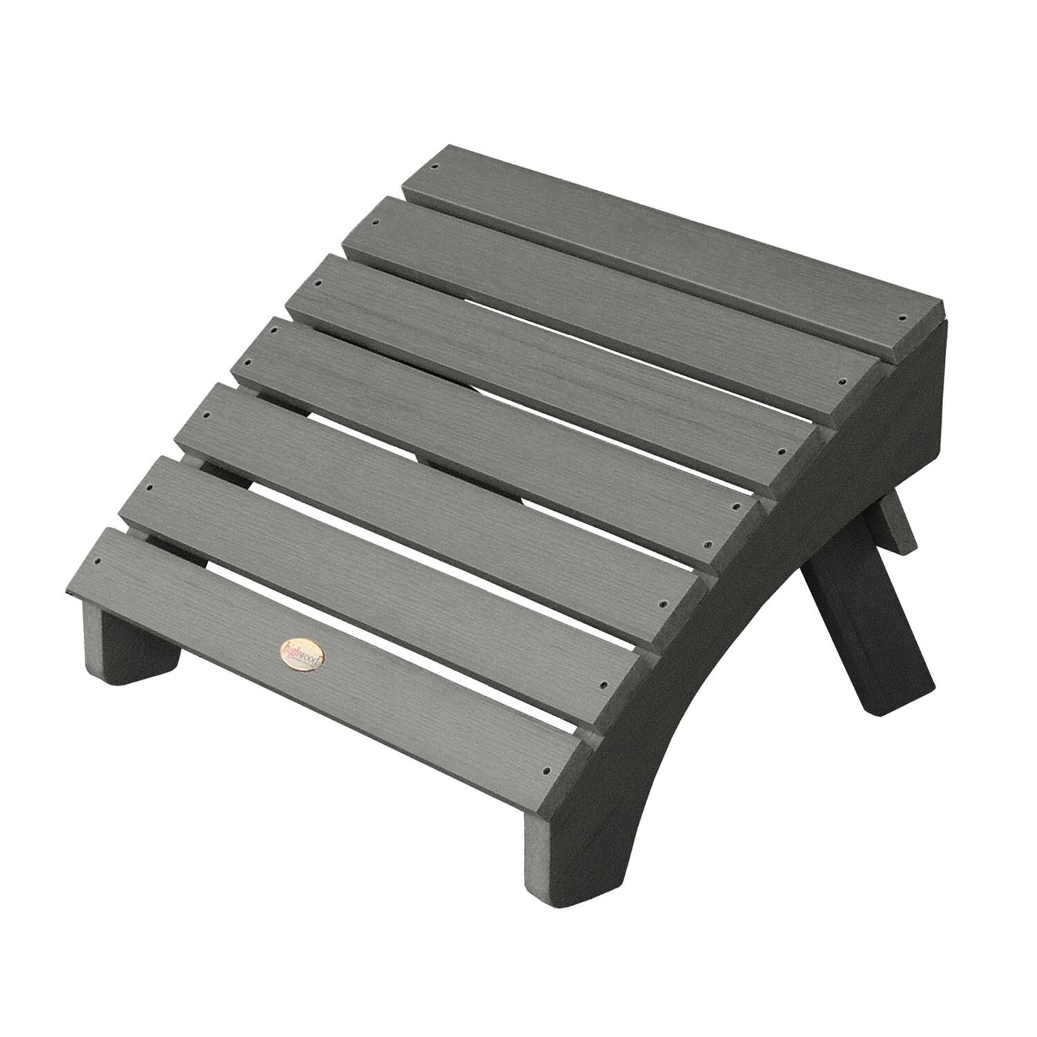 Highwood USA Folding Adirondack Ottoman - Coastal Teak image