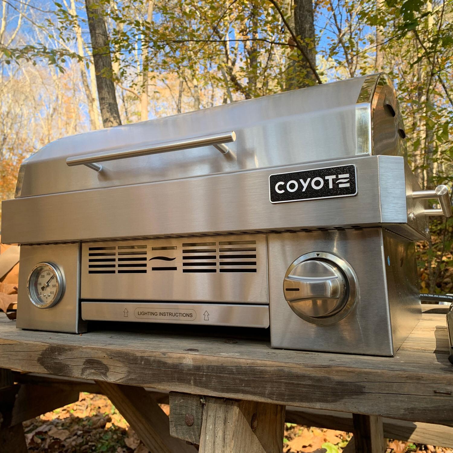 Coyote C1PORTlPBO Portable Gas Grill w/ Bo Jackson Signature Grates - Lifestyle View thumbnail