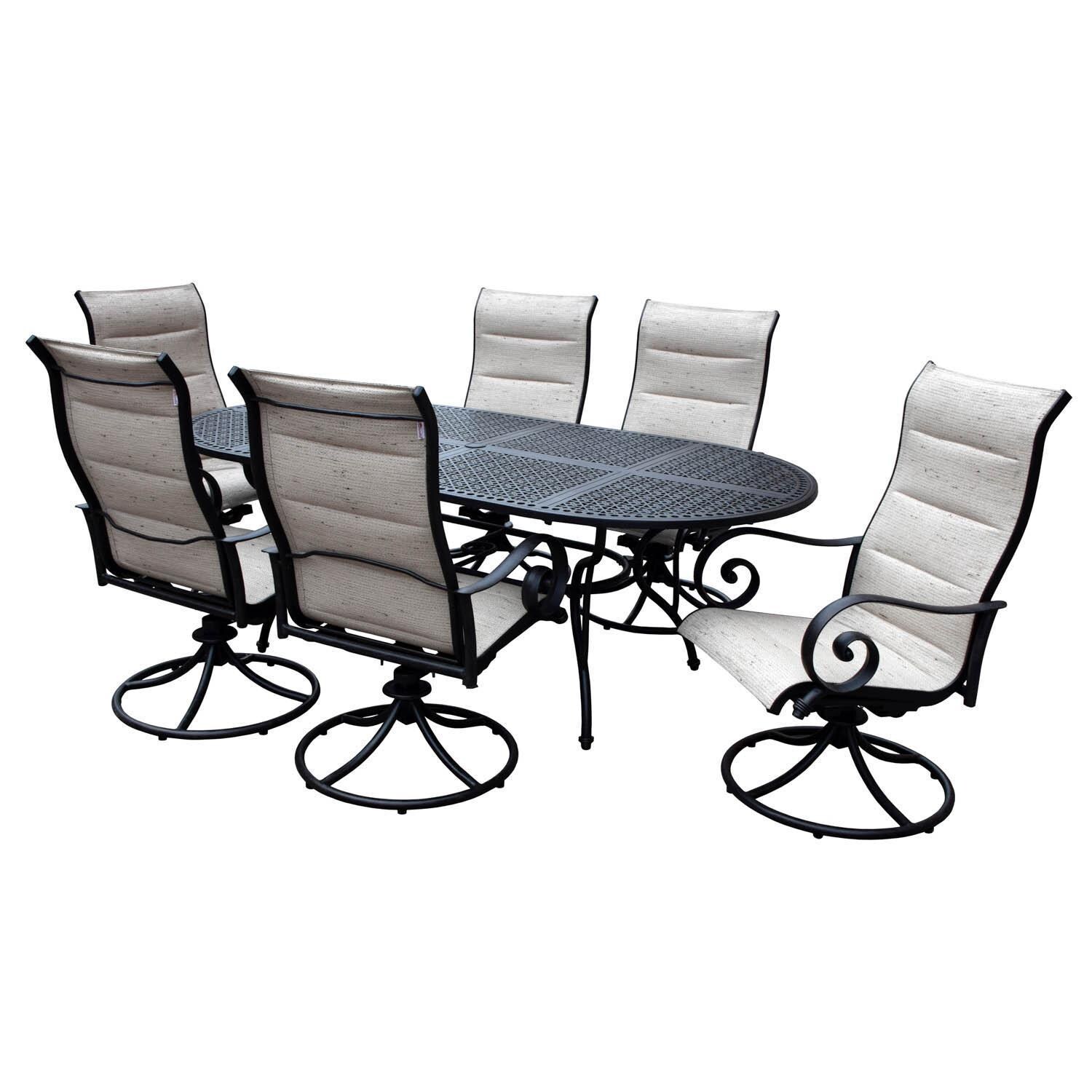 Elysian Aluminum Swivel Rocking Patio Club Chair W/ Sunbrella Canvas Antique Beige Cushion thumbnail