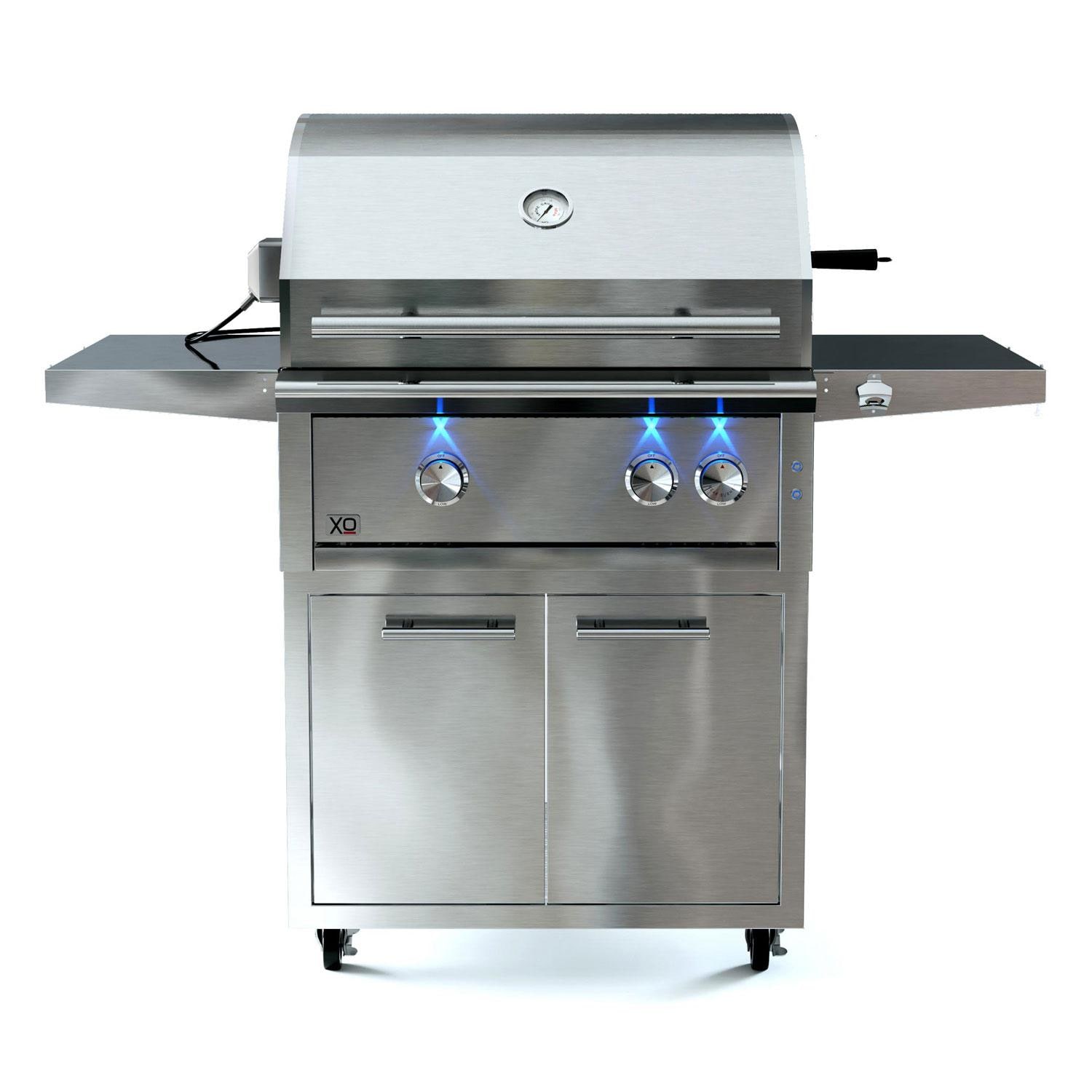 XO Pro-Grade 30-in 2 Burner Natural Gas Grill w/ Rotisserie Burner