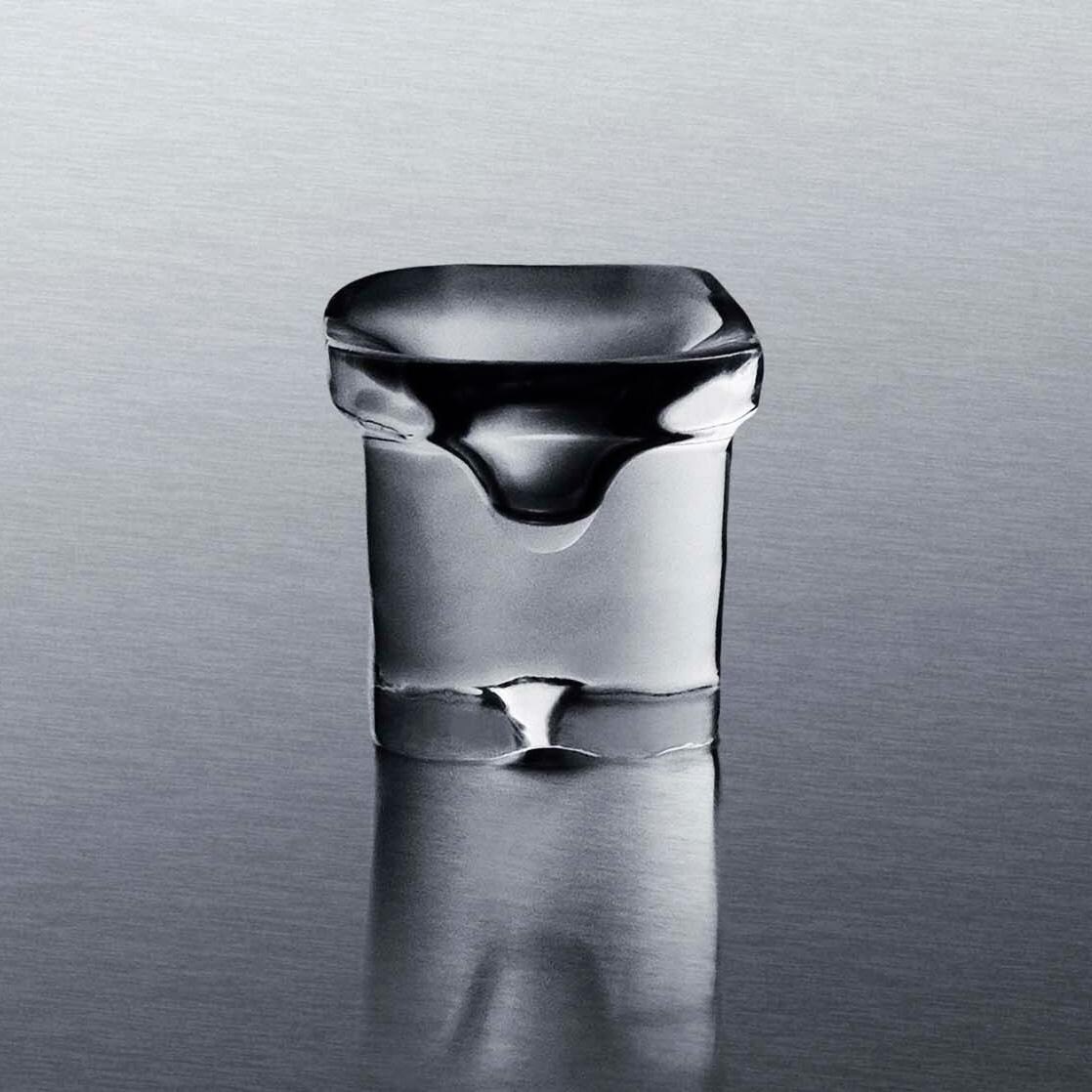 Summit BIM63OSADA 68 Lb. Right Hinge Outdoor ADA Compliant Clear Icemaker - Ice Cube - Detail thumbnail