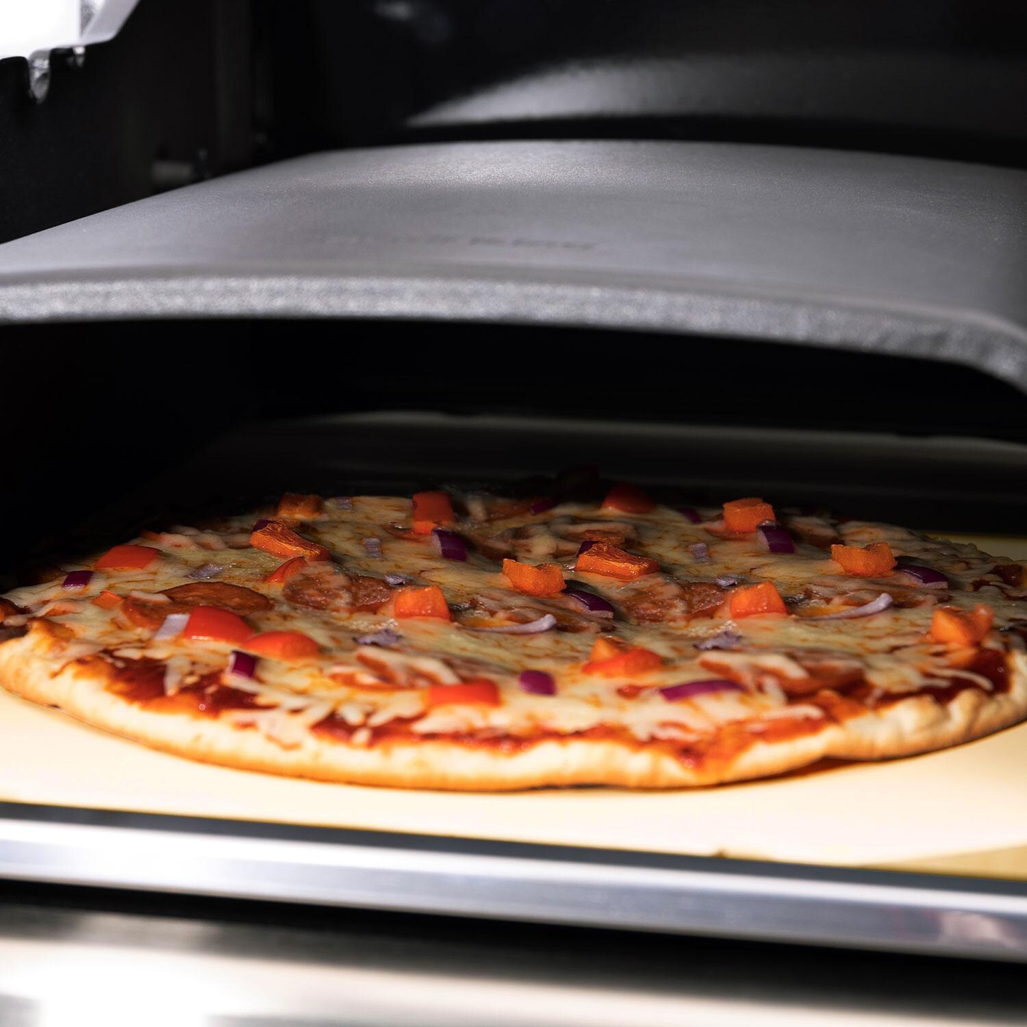 Broil King 69900 Cooking Dome - Pizza Stone on Grill - Lifestyle thumbnail