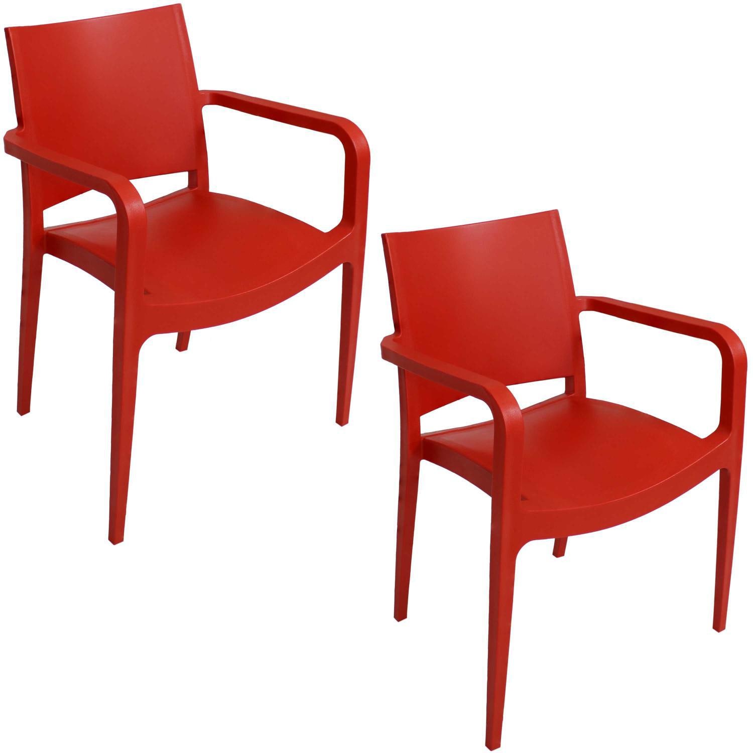 red resin outdoor chairs
