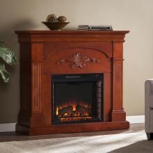 Southern Enterprises Sicilian Harvest 45-Inch Electric Fireplace - Mahogany - FE9277 image