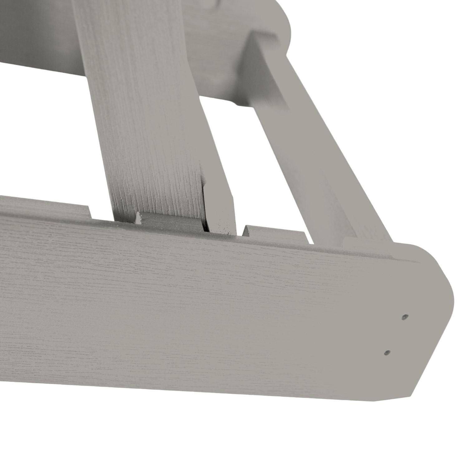 Lakeview Dream Bay Folding & Reclining Adirondack Chair - Harbor Gray - Back thumbnail