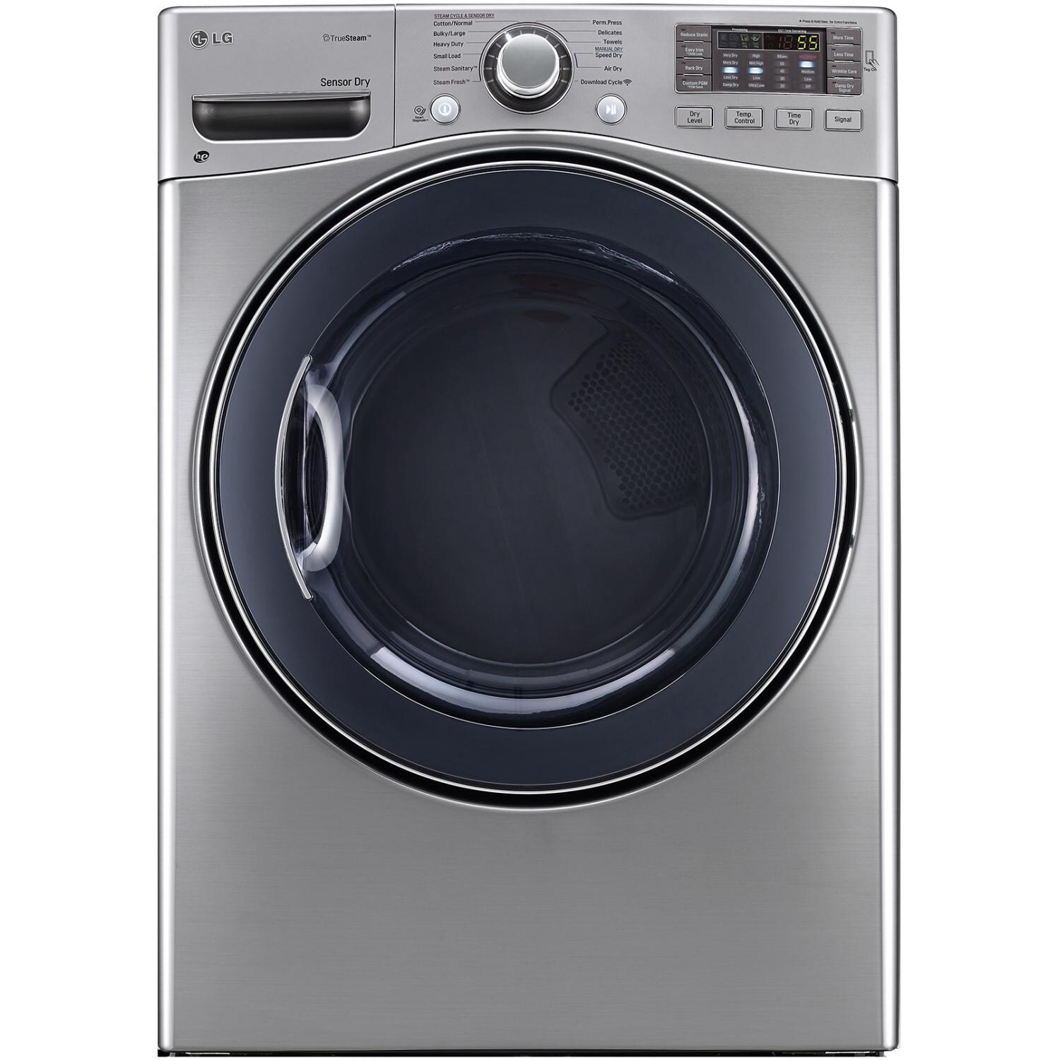 LG DLGX3571V 7.4 Cu. Ft. SteamDryer Front Load Gas Dryer - Graphite Steel