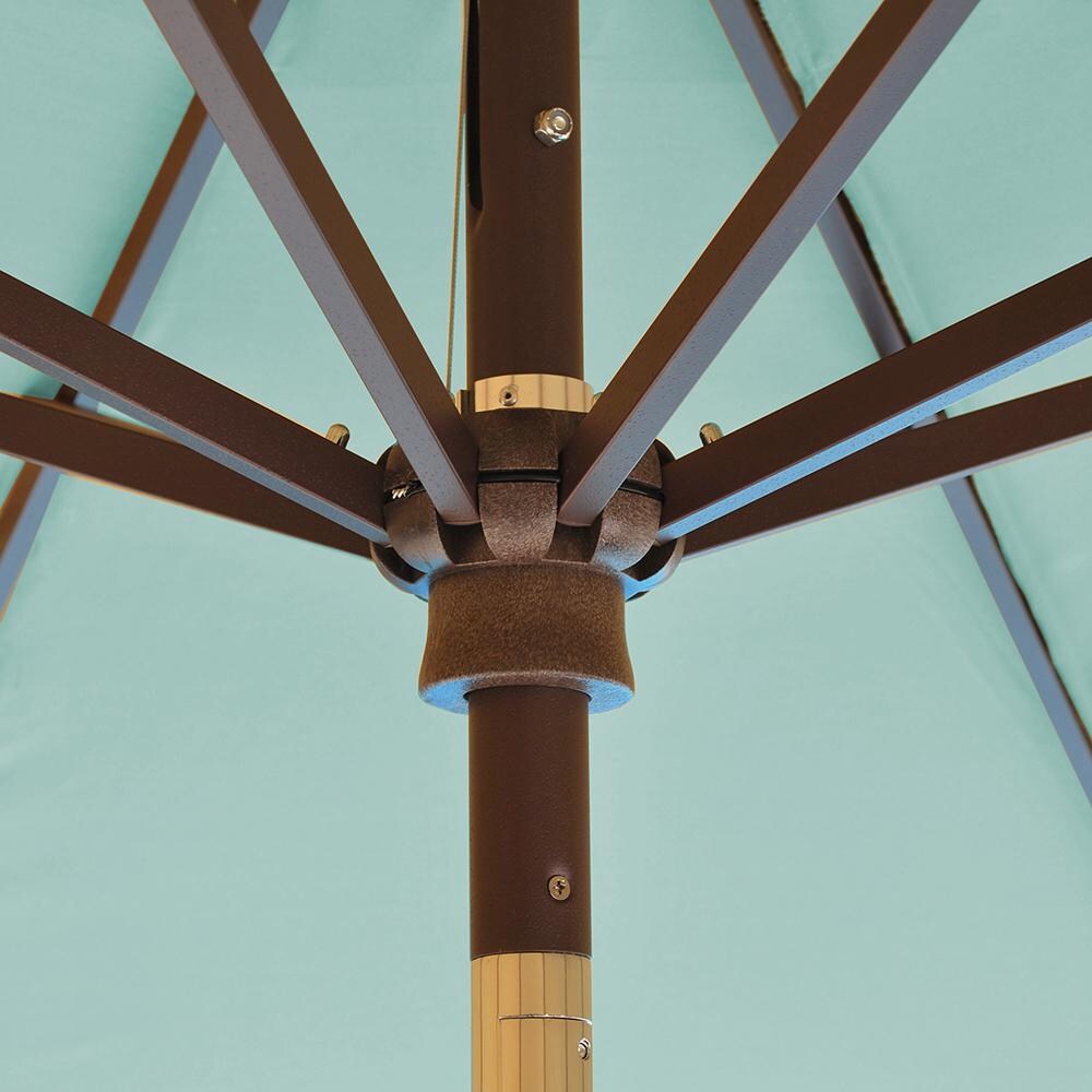 canvas patio umbrella steel pole ULUYYUC Large 87.8"x87.8"x83.9" Garden Parasol with and 8-Layer Straw Top Brown Outdoor for Backyard Pool Deck Sun Protection : Patio, Lawn & Garden use crank system for raising and lowering the canopy Garvee 10 ft. Metal Pole