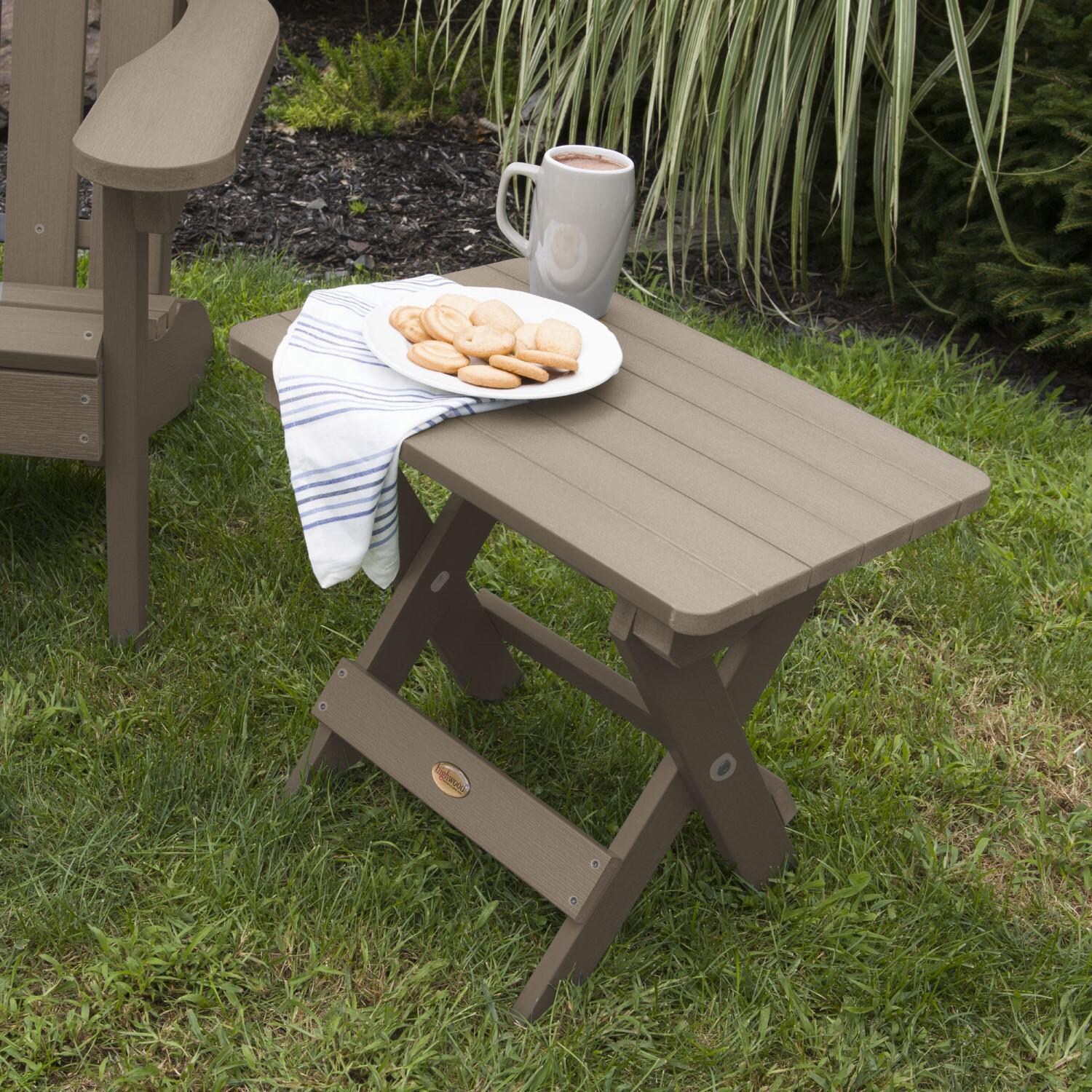 Lakeview Folding Adirondack Side Table - Woodland Brown thumbnail