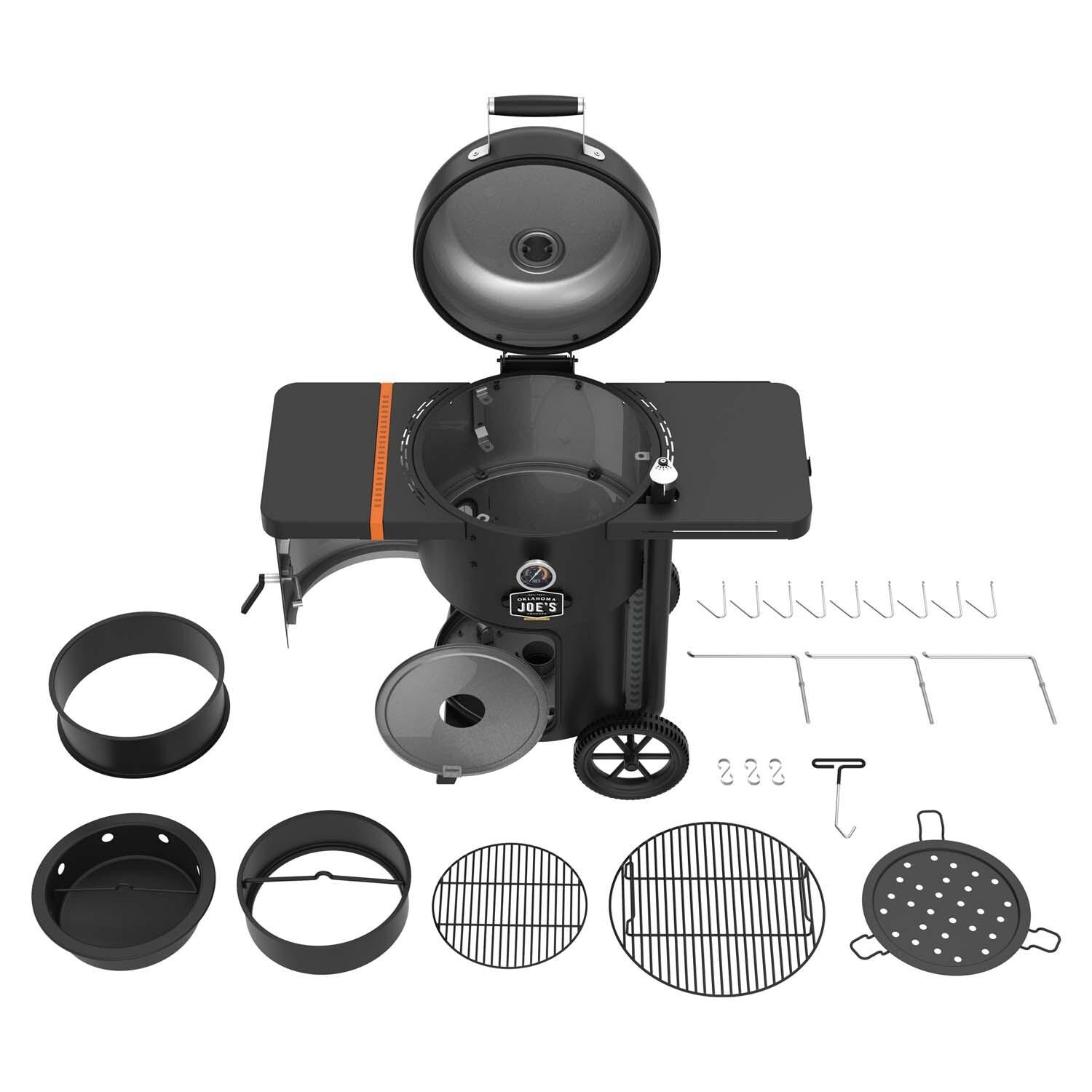 Oklahoma Joe's 25203120 Bronco Drum Smoker & Grill - Exploded View - White Background thumbnail