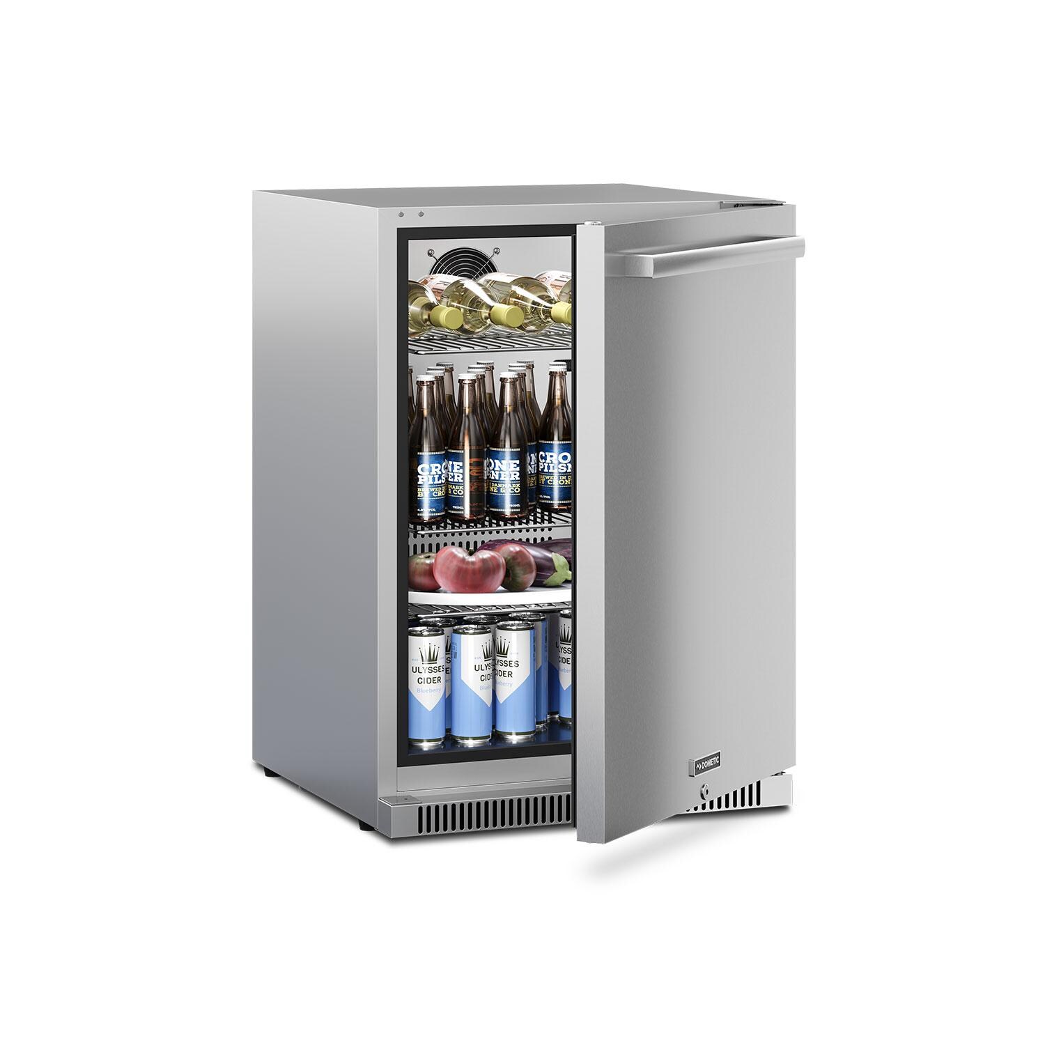 Dometic E-Series 24-Inch Reversible Hinge Refrigerator W/ Lock - Filled W/ Beverages thumbnail