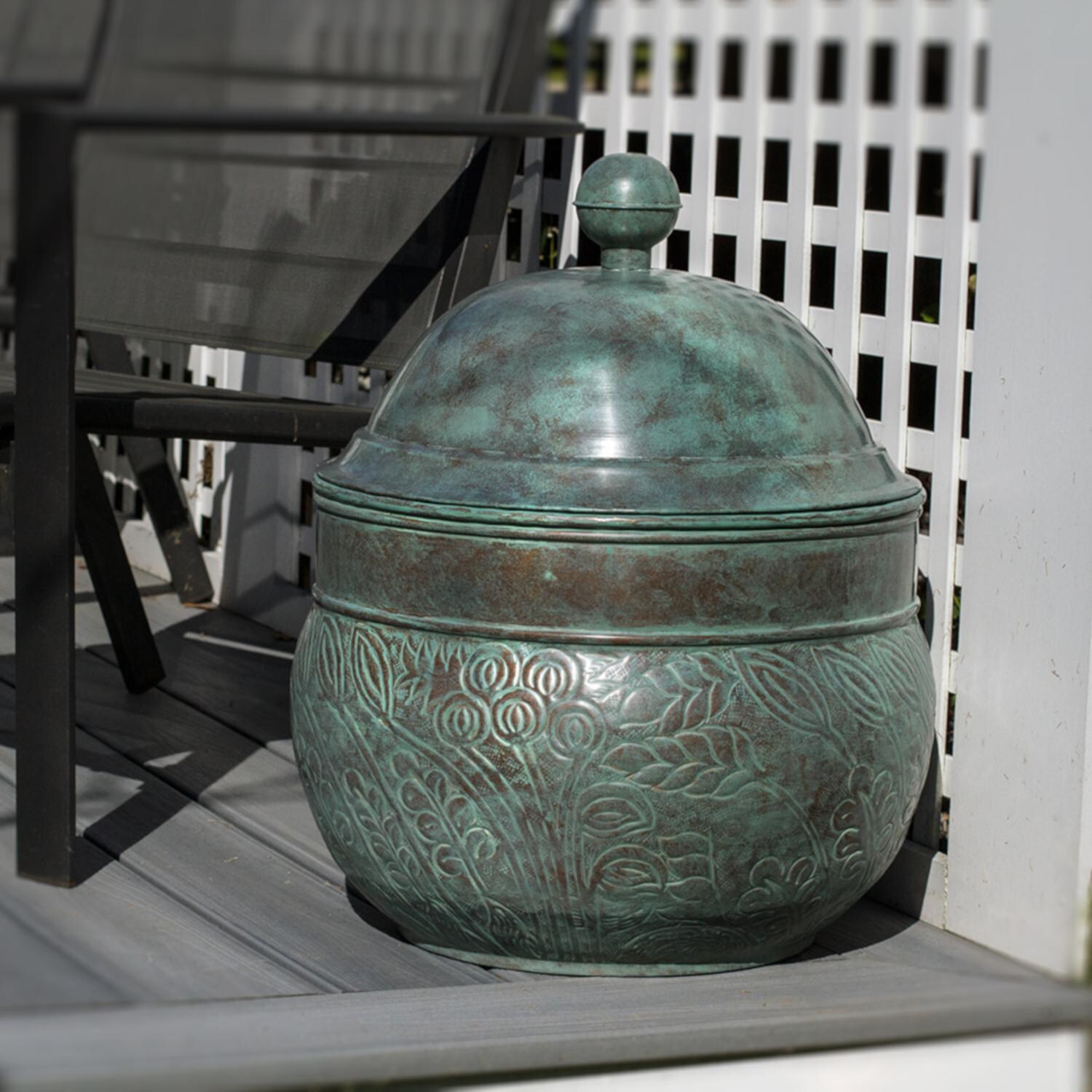 Key West Hose Pot W/ Lid By Good Directions - Blue Verde thumbnail