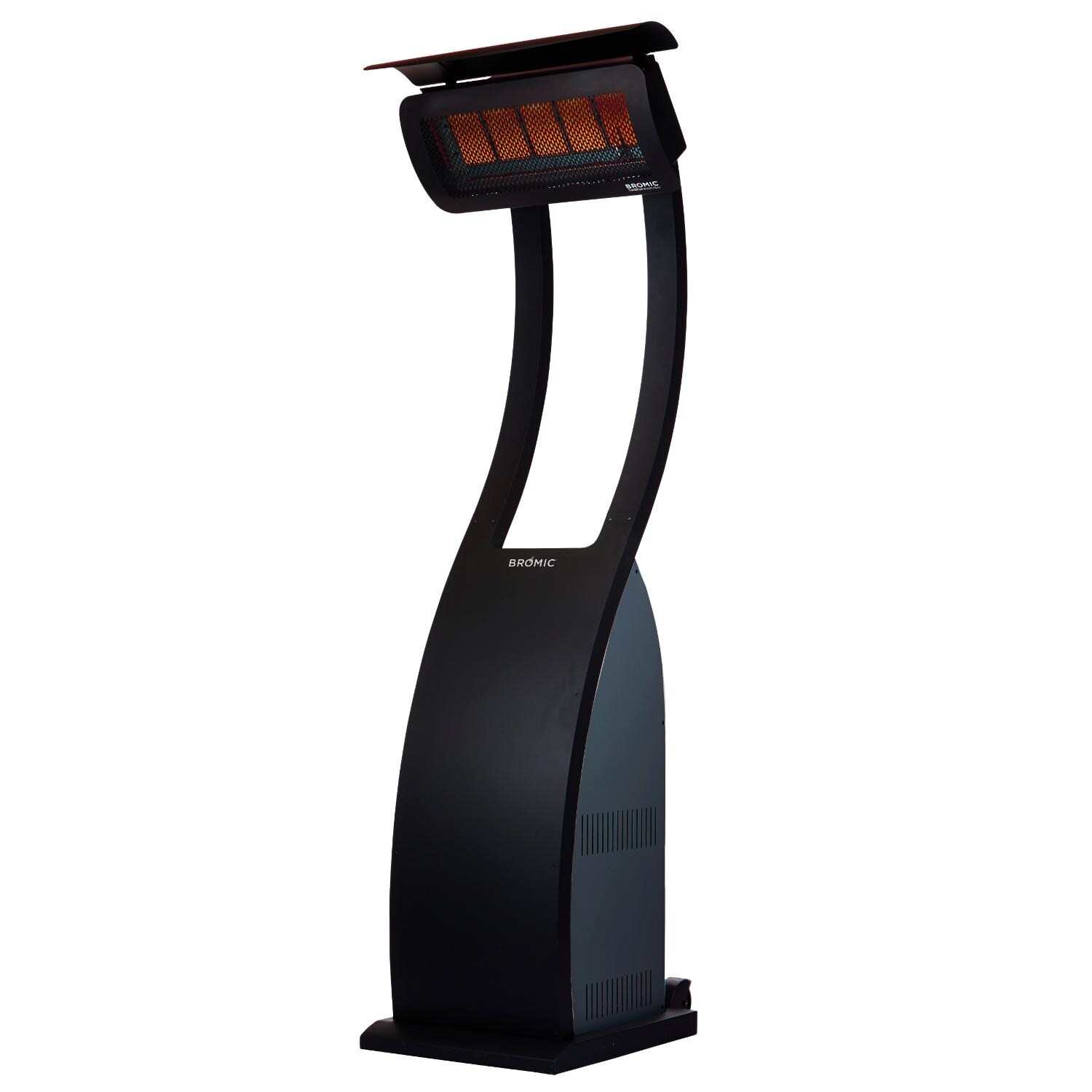 Bromic Tungsten Smart-Heat Portable Propane Gas Patio Heater - 39,800 BTU - Black - BH0510001 - Angled View thumbnail