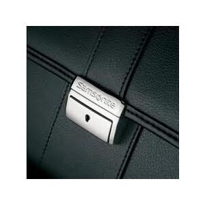 Samsonite Flapover Leather Business Case-Black thumbnail