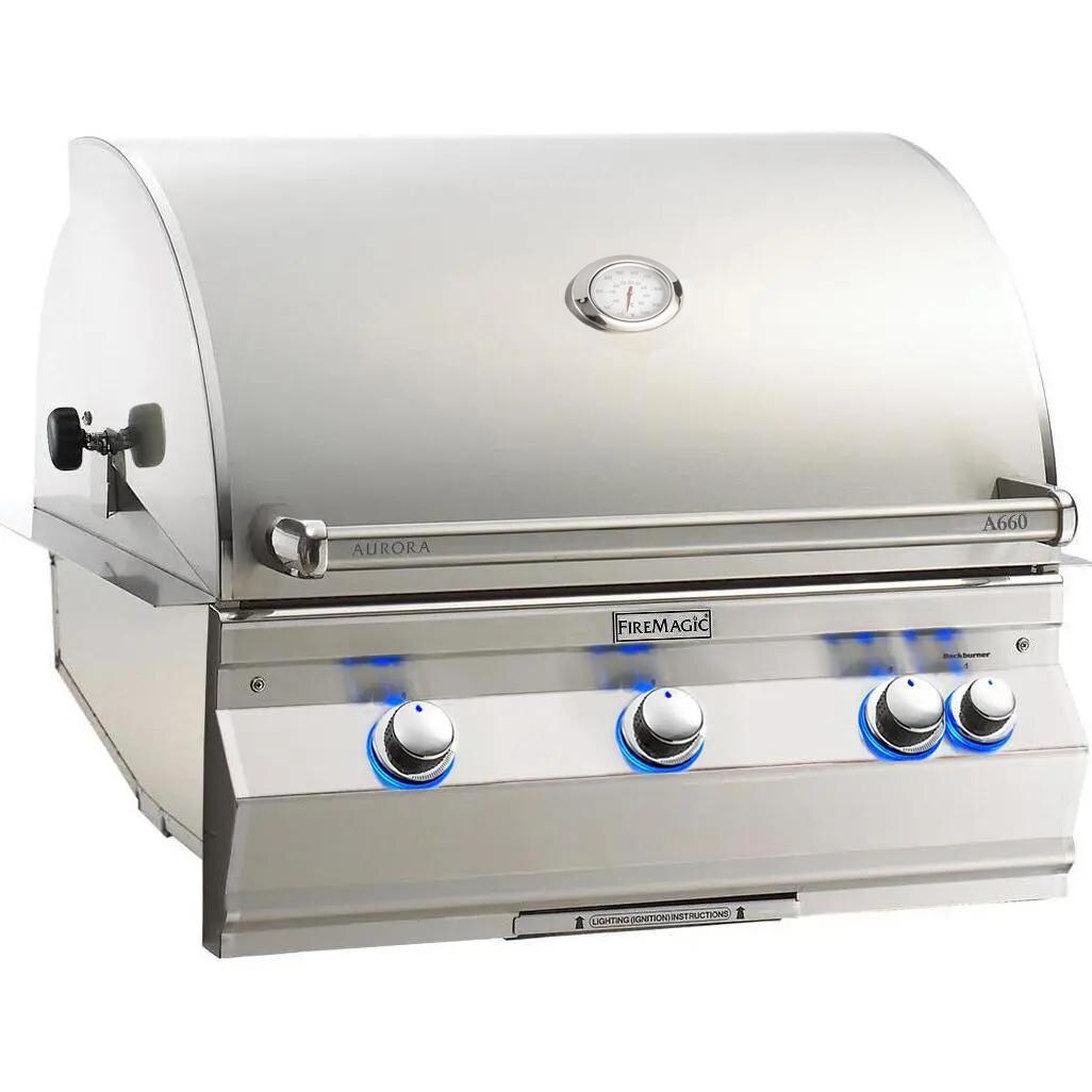Fire Magic - A660I-8EAN - Aurora 30-Inch Built-In Natural Gas Grill W/ Rotisserie thumbnail