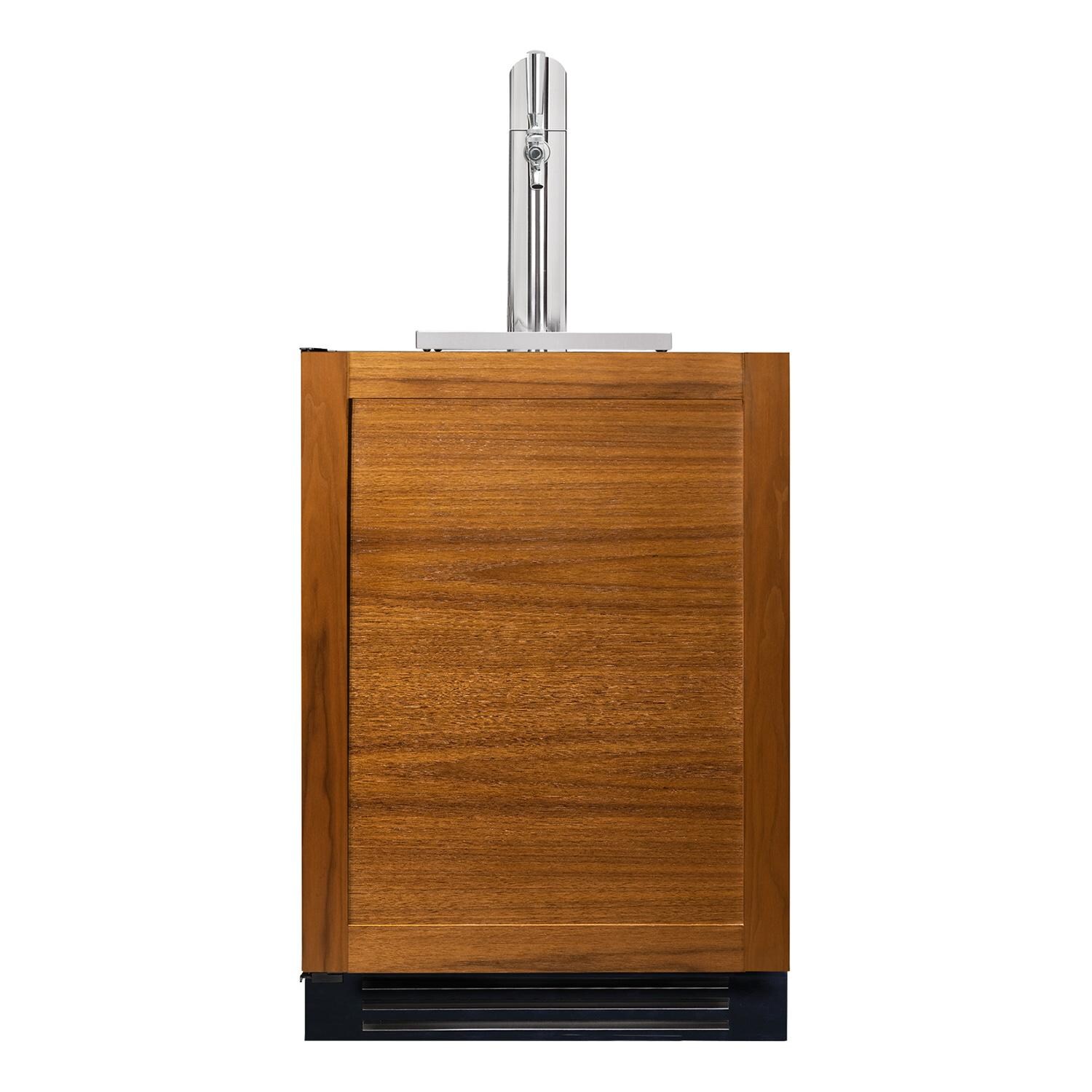 True TUR-24BD-L-OP-C 24 Inch Left Hinge Outdoor Single Tap Beverage Dispenser - Overlay Ready - White Background thumbnail