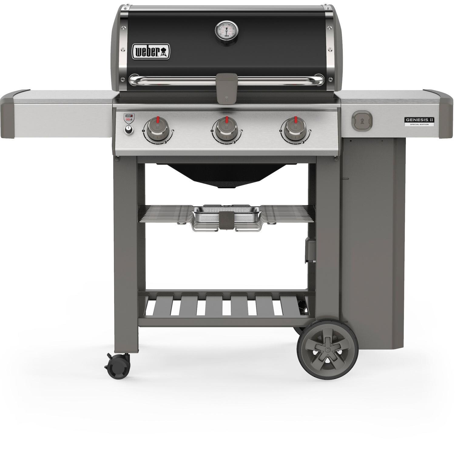 Weber Genesis II 61011201 SE-310 Special Edition Propane Gas Grill - Black (2019) - Front View thumbnail