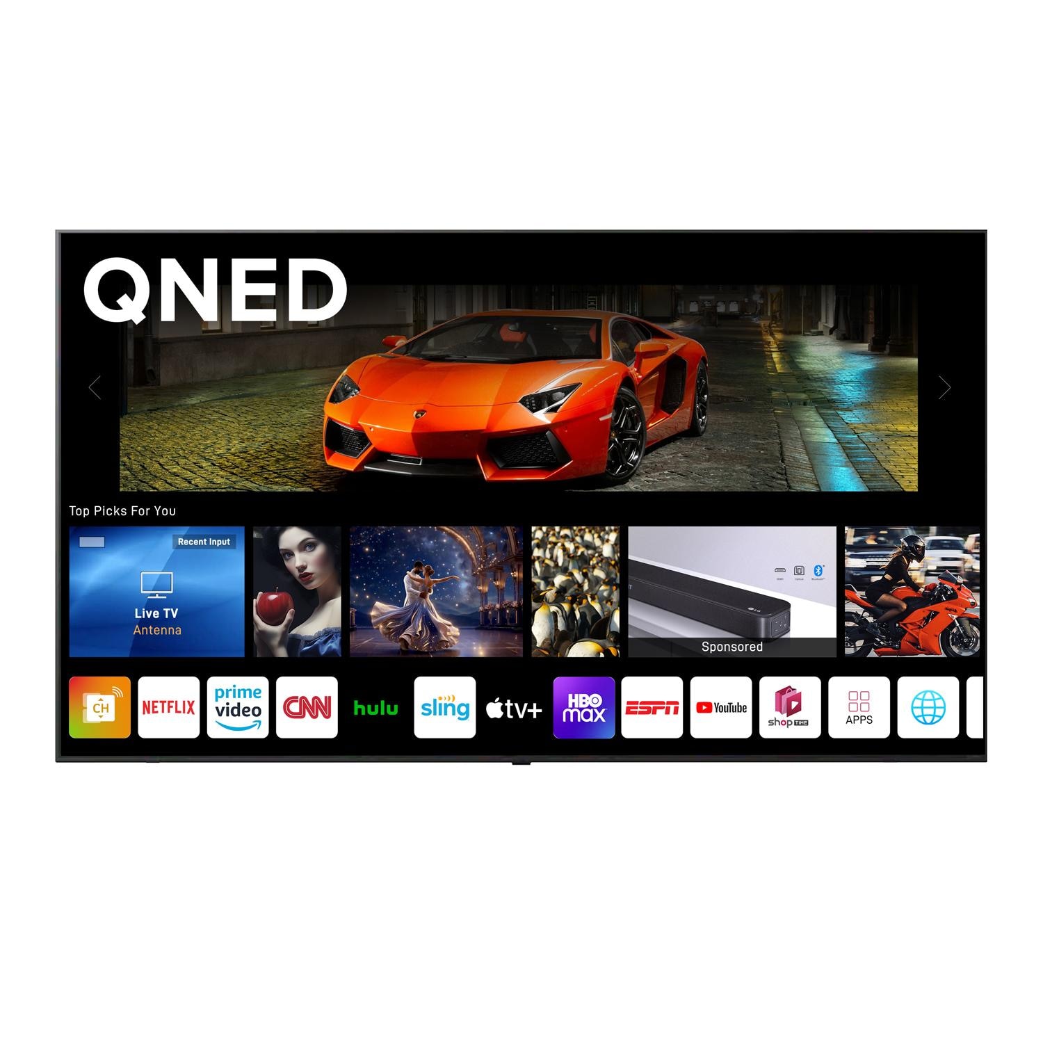 Titan L300 Series 75-in Full Sun w/ Premium TV Cover & Roku Stick 4K QNED Smart Outdoor TV - L300-QNED-075