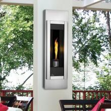 Napoleon Riverside Torch 15-Inch Outdoor Built-In Natural Gas Fireplace W/ Electronic Ignition And Brushed Stainless Steel Face - GSST8N