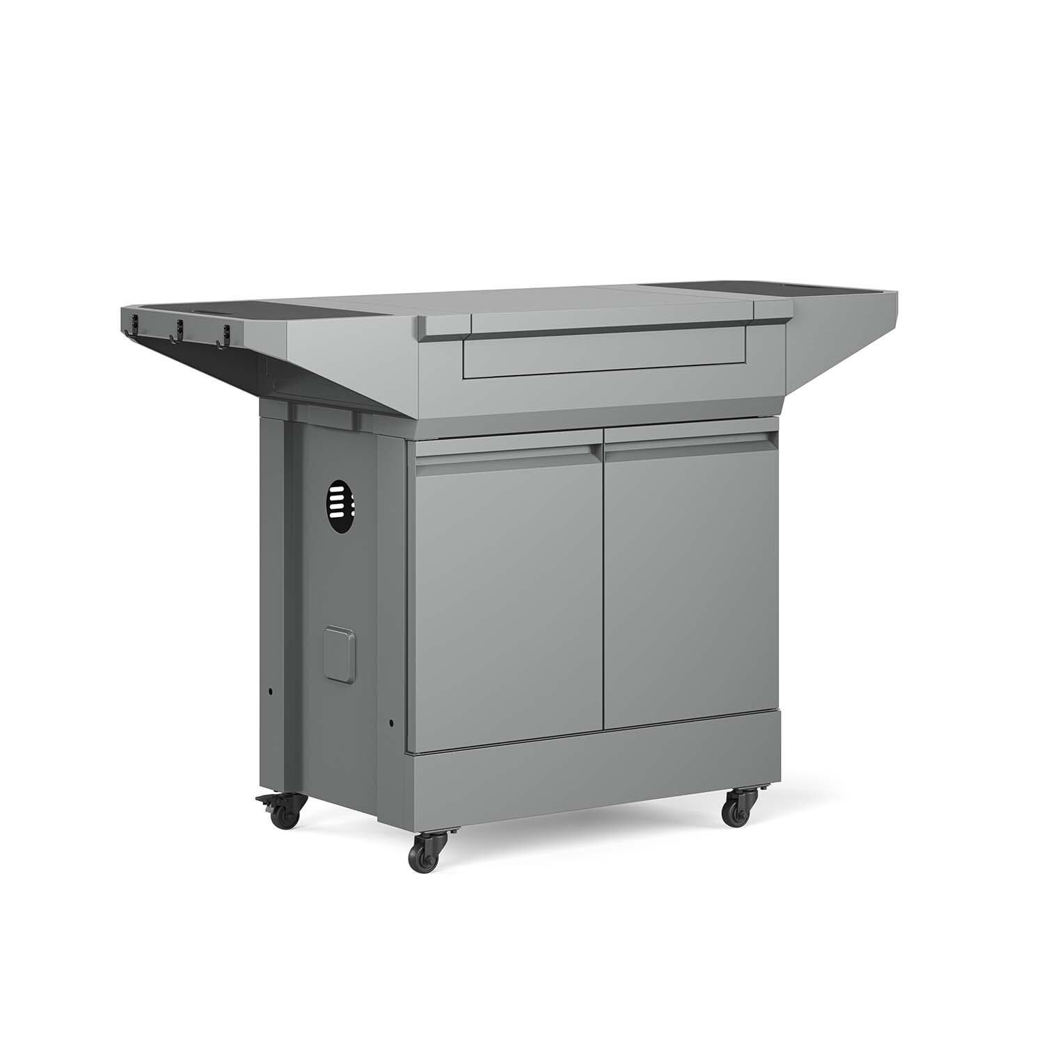 TYTUS TDT-GHS-XLCT Emberwood Prep Cart - Right Angled View - White Background thumbnail