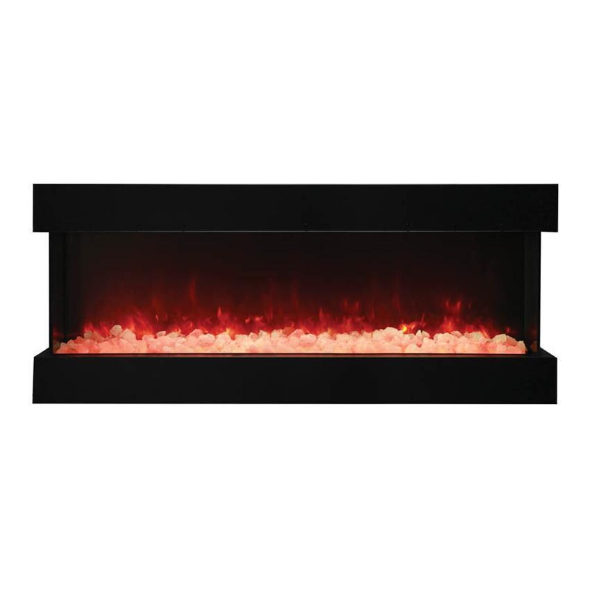 Amantii 60-TRU-VIEW-XL Tru View 60-Inch Smart Built -In Three Sided Electric Fireplace - Fire Glass - White Background thumbnail