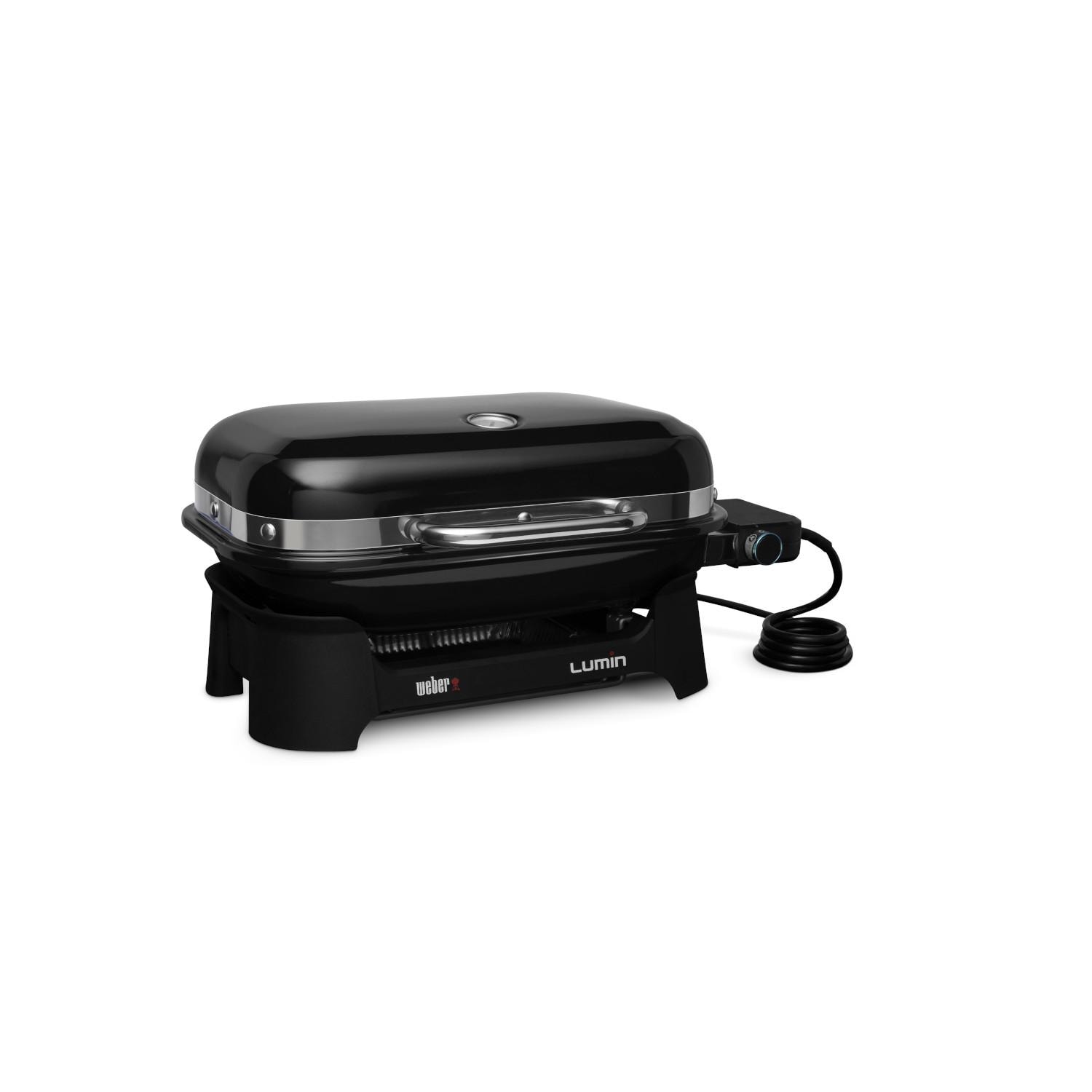 er Lumin Compact Portable 1560 Watt Electric Grill Black