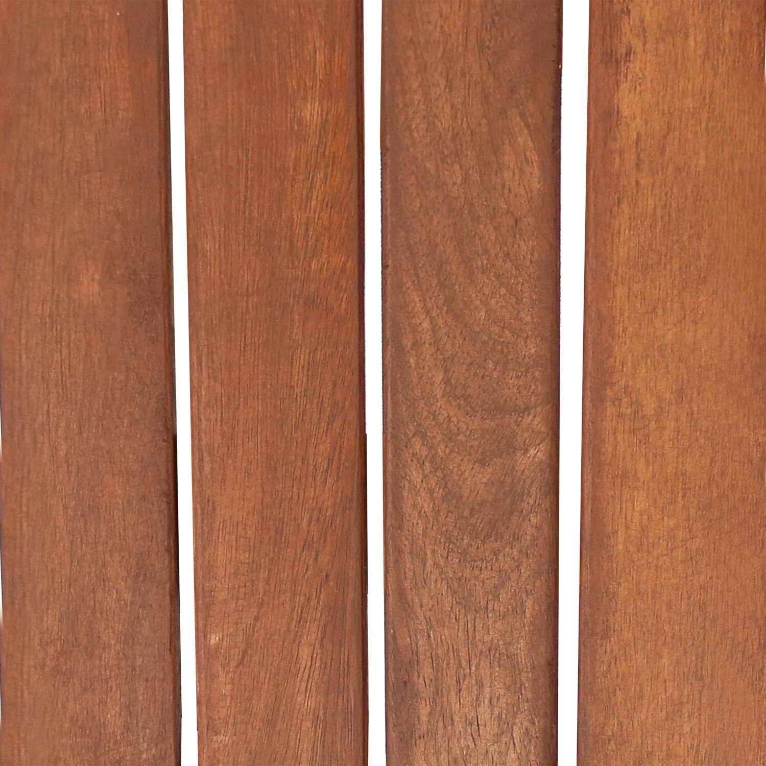 Ultimate Patio 27 1/2-Inch Round Meranti Wood Folding Outdoor Bistro Table W/ Teak Oil Finish - Material Sample thumbnail