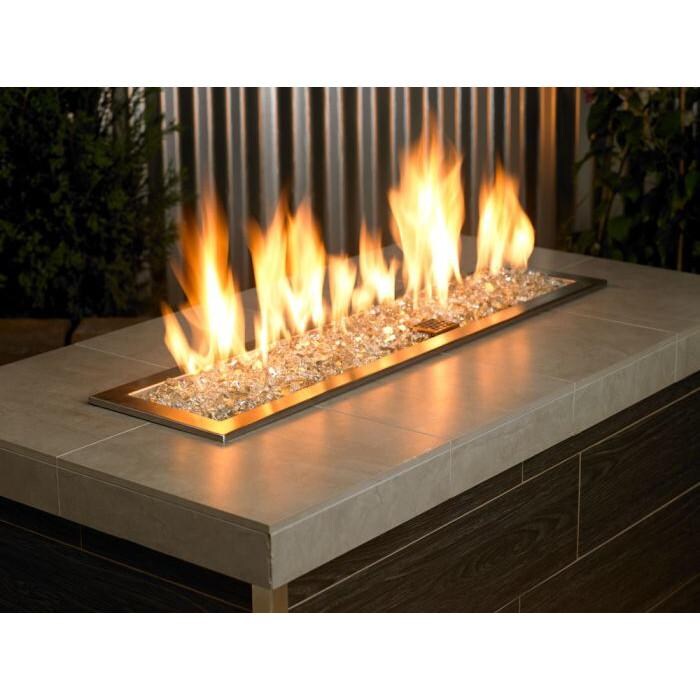 BBQGuys Signature AFF-PLATRF-10 1/4-Inch Platinum Reflective Fire Glass - Lifestyle thumbnail