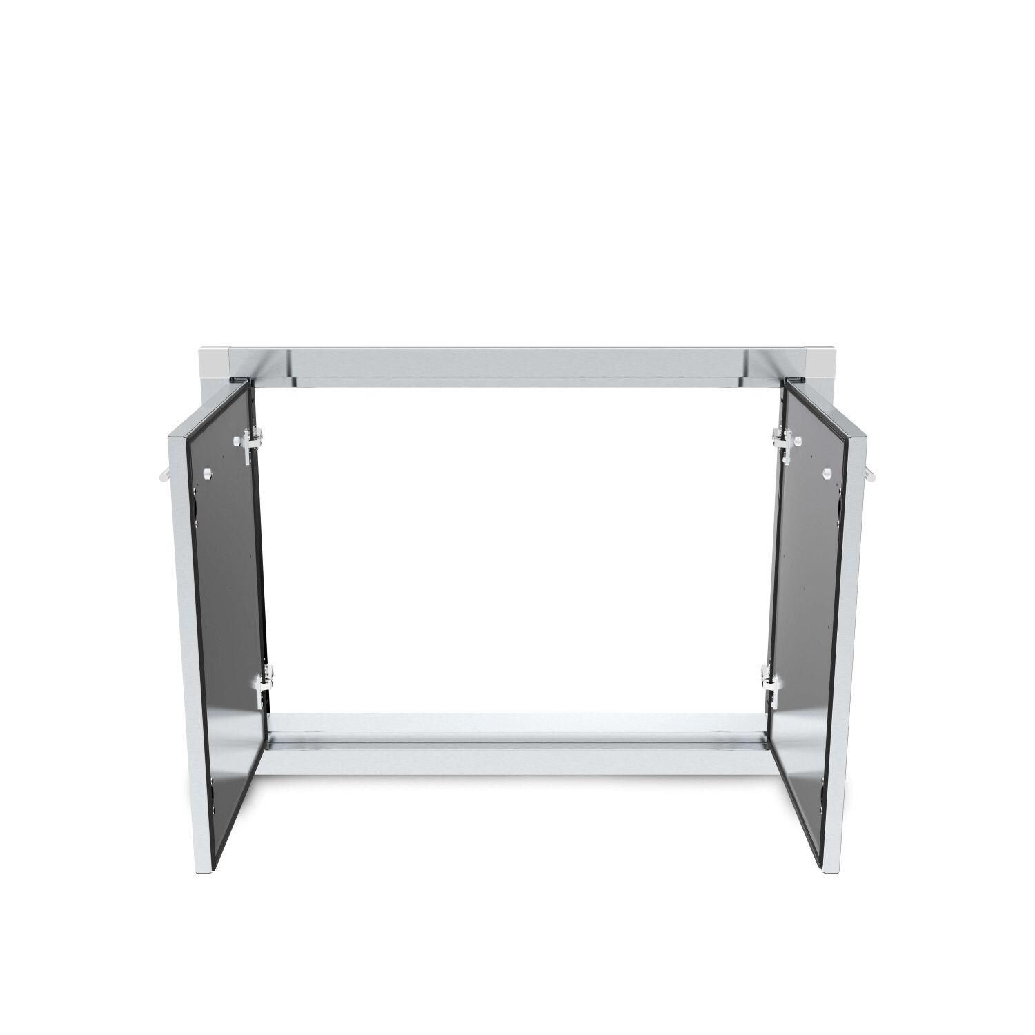 Broil King 800200 39 1/4-in Stainless Steel Double Access Door - Interior - White Background thumbnail