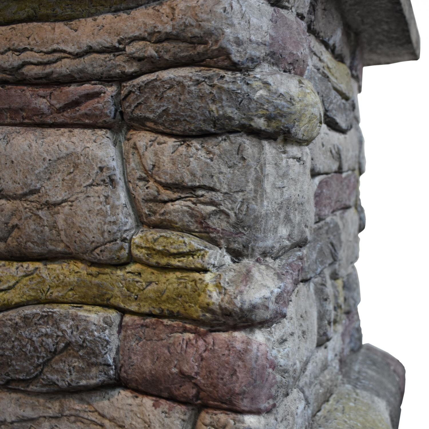 Astella 30-Inch Square Wood Burning Fire Pit - Faux Rock - FP400 - Rock Detail thumbnail