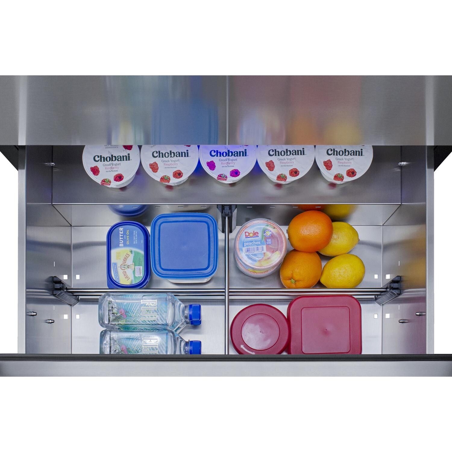 Summit SPR3032D 30-Inch 5.42 Cu. Ft. 2-Drawer All-Refrigerator - No Panel - Bottom Drawer Open Full thumbnail