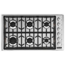 Viking Professional 5 Series 36-Inch 6-Burner Natural Gas Cooktop - Stainless Steel - VGSU53616BSS image
