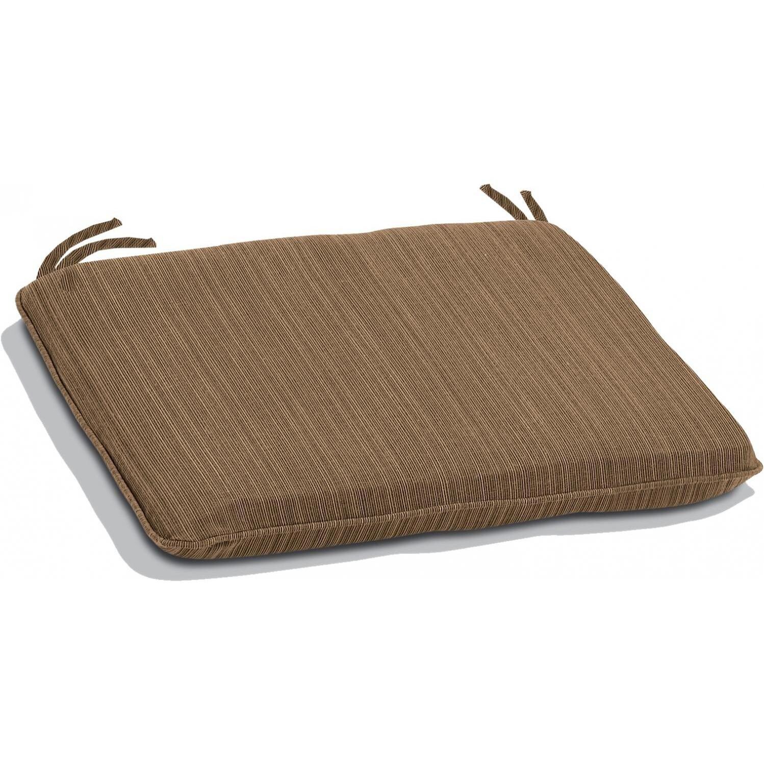 Sunbrella Dupione Walnut Medium Outdoor Replacement Adirondack Chair Cushion W/ Knife Edge By Oxford Garden