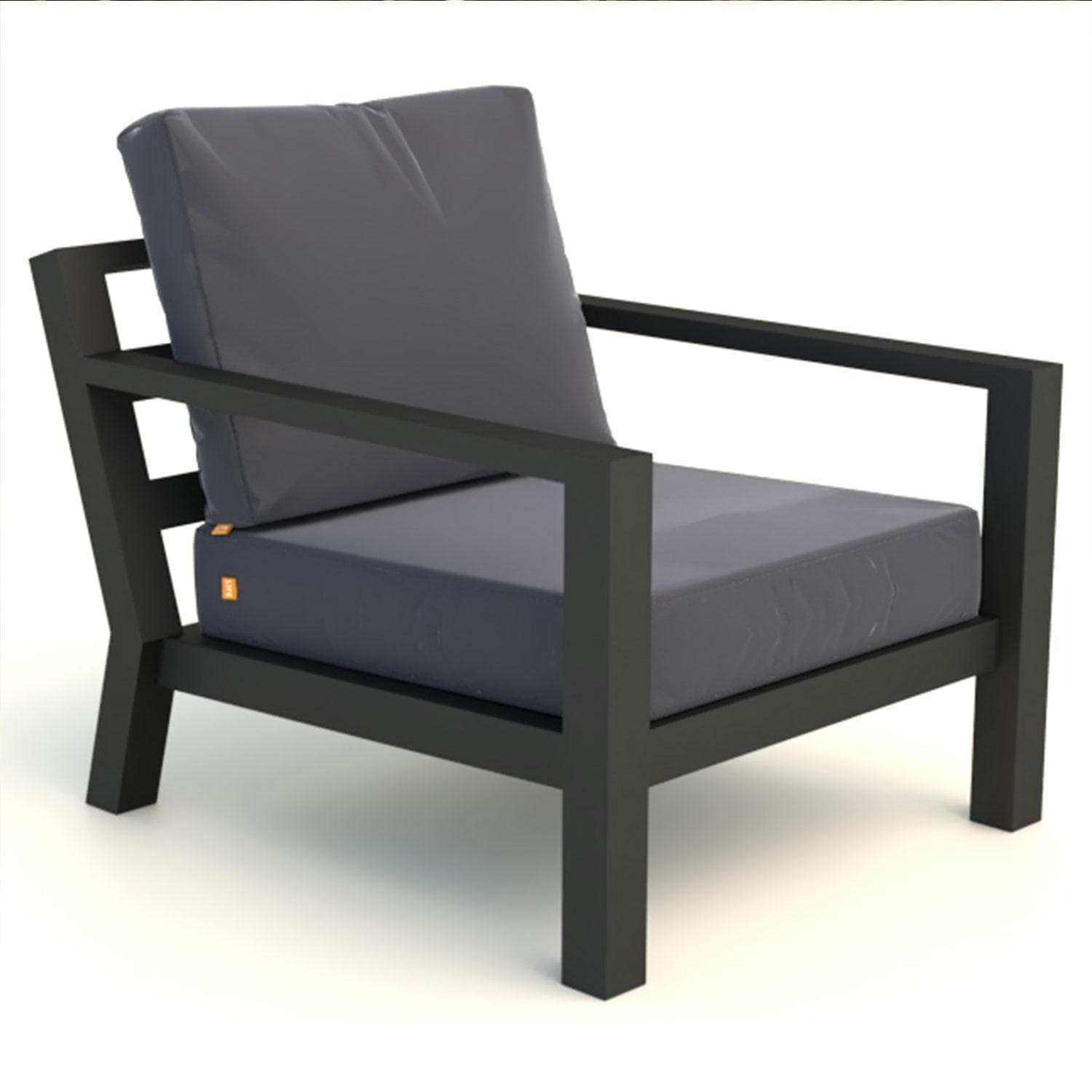Timber 4 Pc Aluminum Lounge Set W/ Adjustable Table By KETTLER - Club Chair - White Background thumbnail