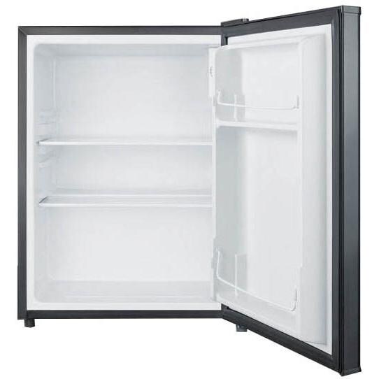 Summit 2.4 Cu. Ft. Compact Refrigerator - Black - Open thumbnail