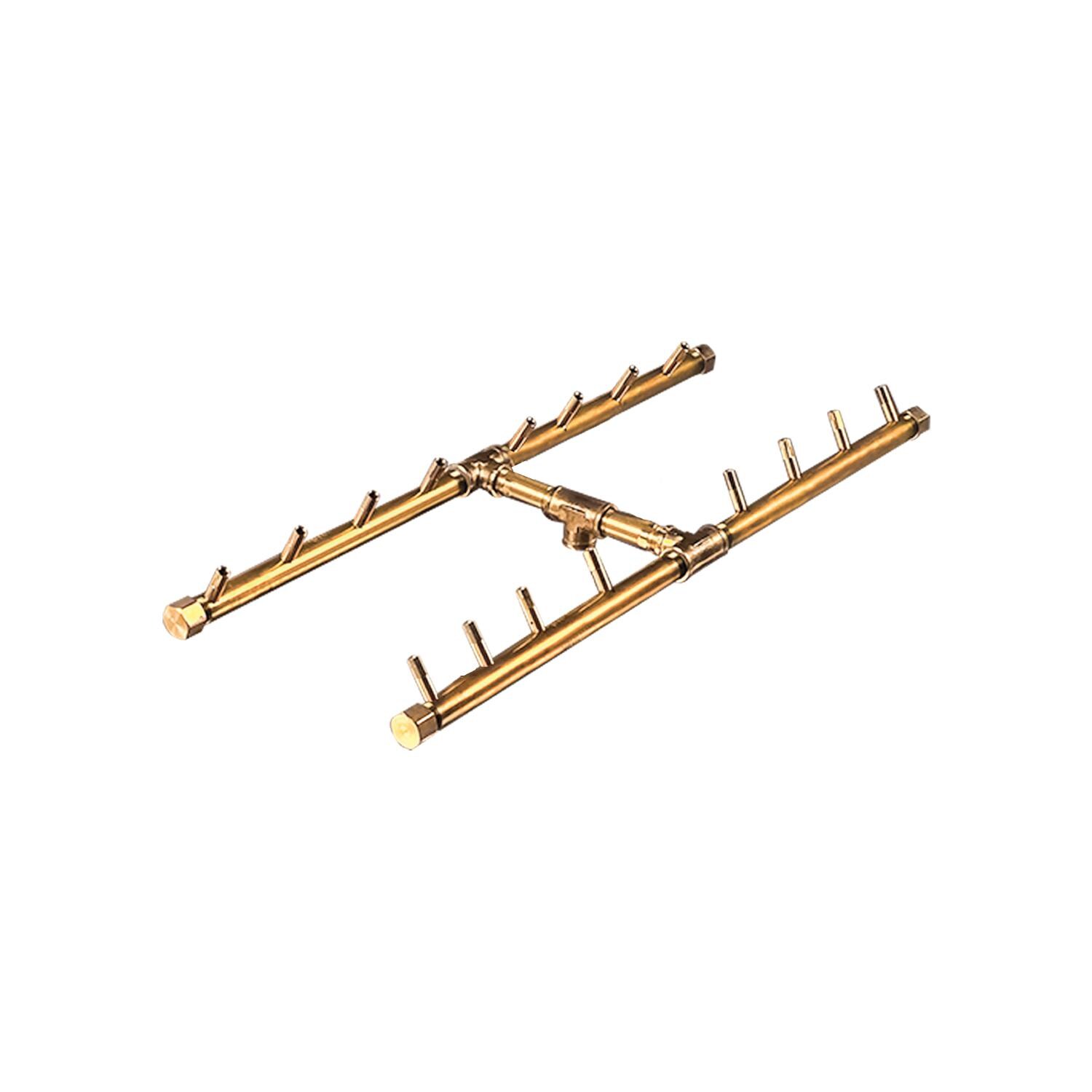 Warming Trends CFBH160LPALPL3417FK1 34 X 17-Inch Linear Propane Fire Pit Burner Kit W/ 24 X 9-Inch H-Style CROSSFIRE Brass Burner - CROSSFIRE Brass Burner thumbnail