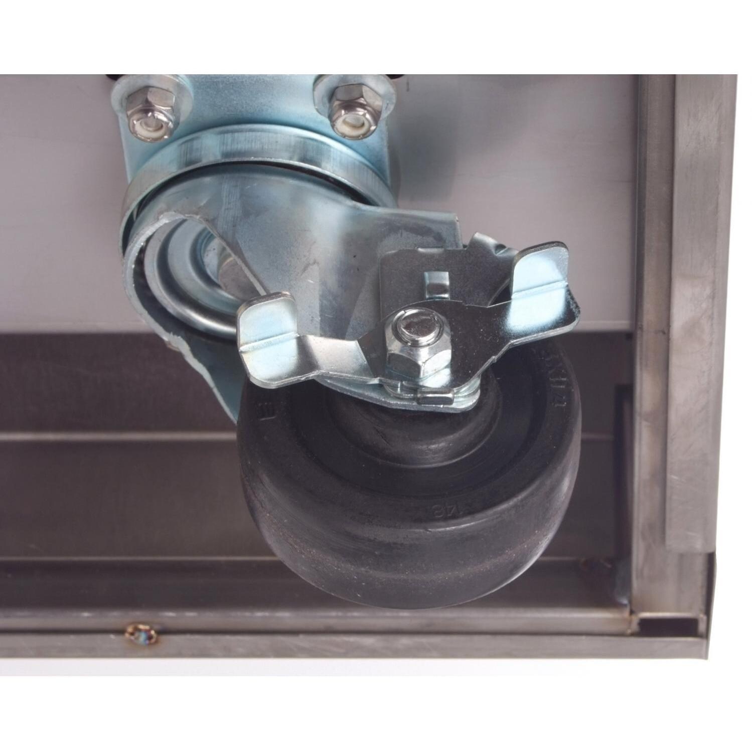 BBQ Guys Stainless Steel Kamado Cart Locking Caster Wheel thumbnail