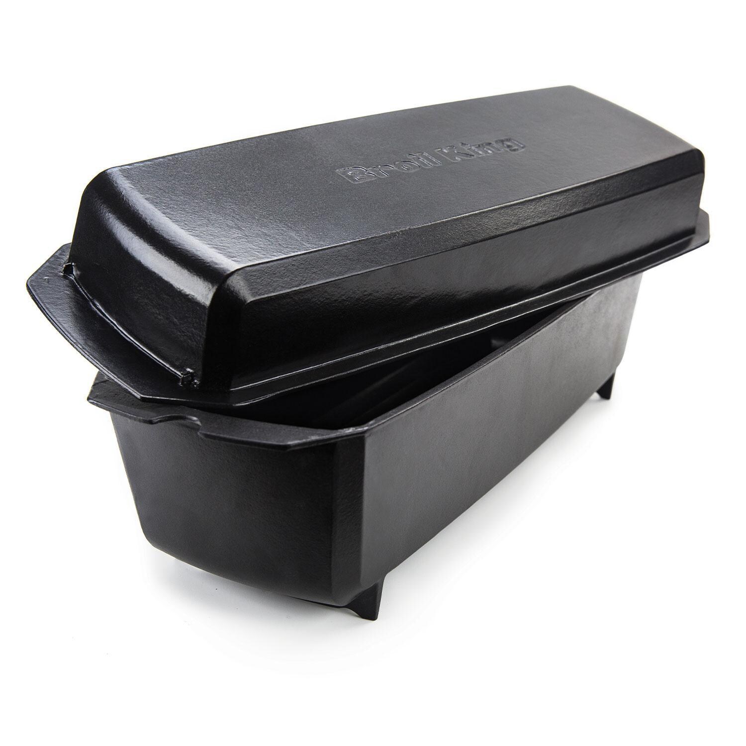 Broil King 69615 Cast Iron Rib Roaster - Display - Lid On - White Background thumbnail