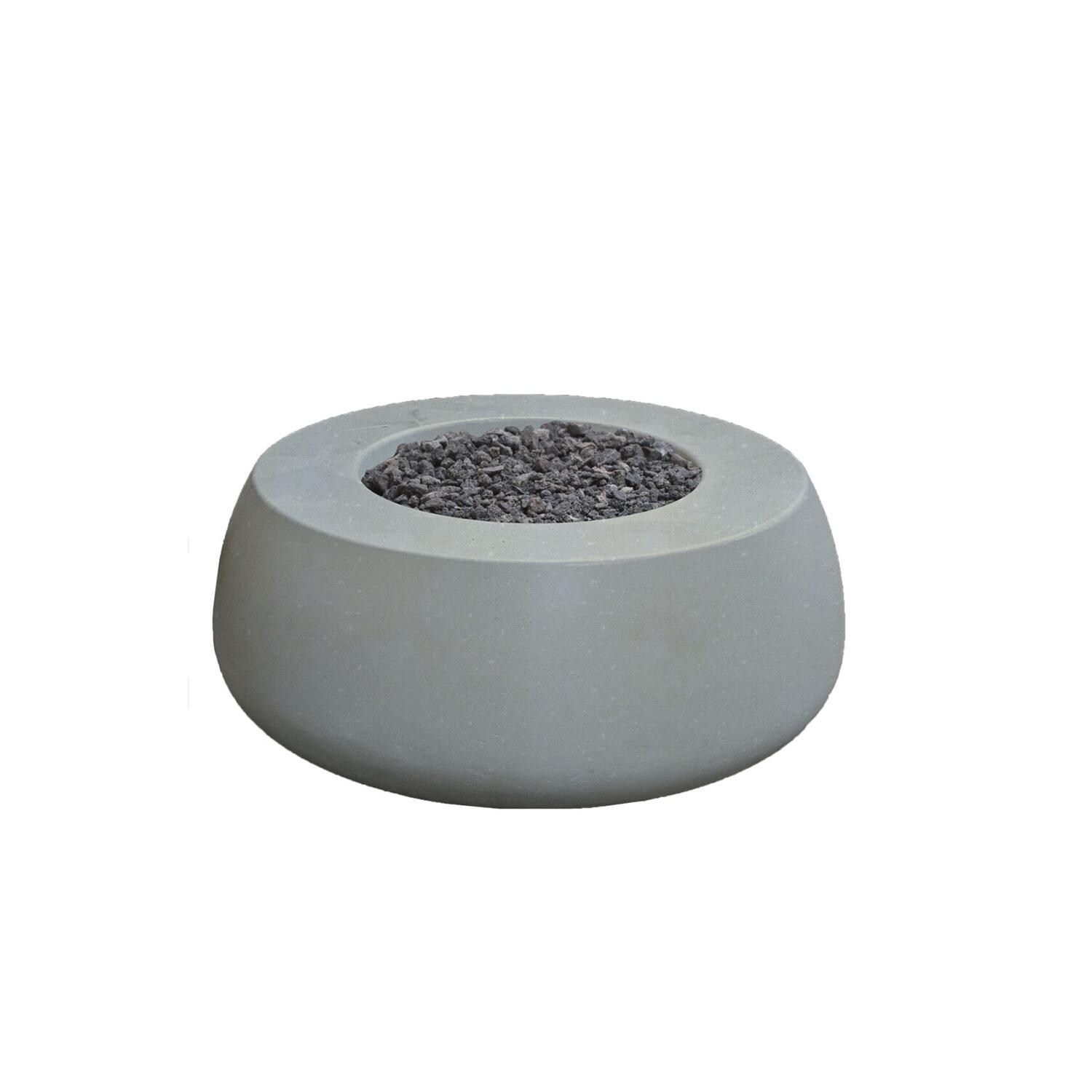 Lakeview SCPH-721-3LP Balance Way 42 Inch Propane Round Fire Pit Table - Natural - White Background thumbnail