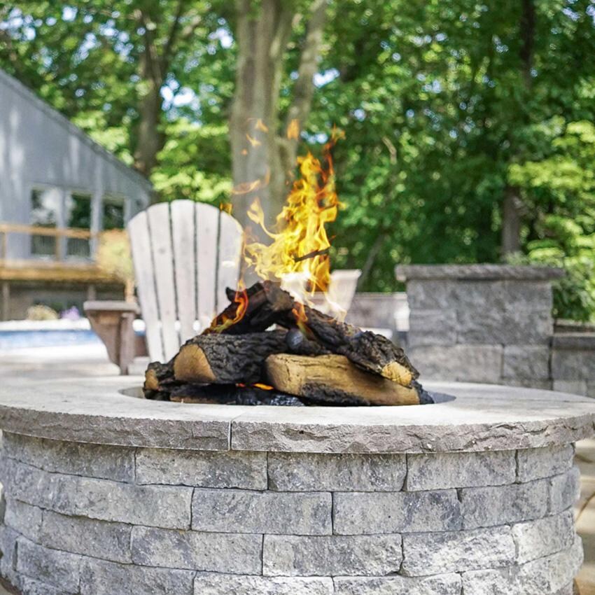 Warming Trends FO60 Octagonal 60 Inch Natural Gas Ready To Finish Fire Pit Kit - Ready-to-Finish Circle Shape Shown thumbnail