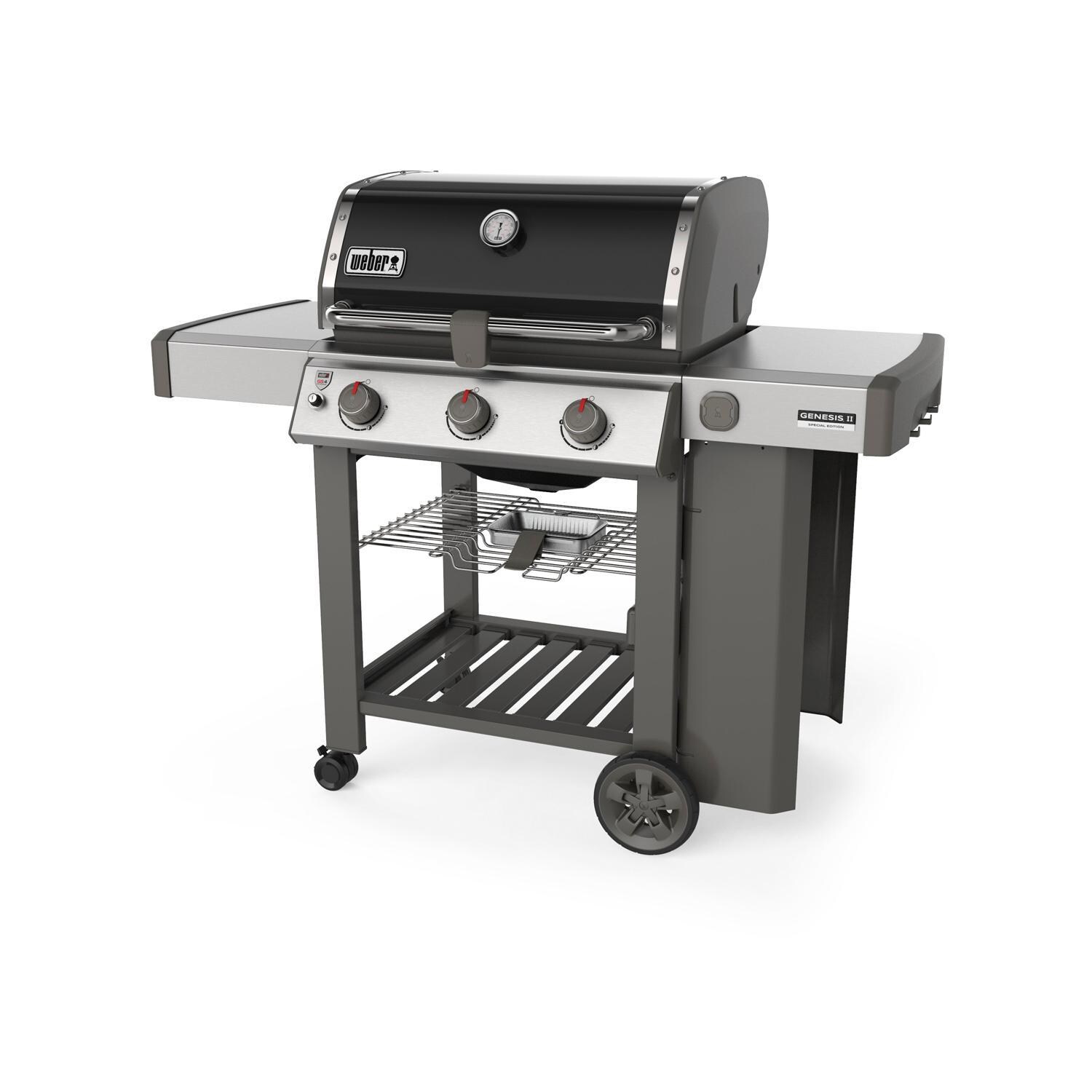 Weber Genesis II 61011201 SE-310 Special Edition Propane Gas Grill - Black (2019) - Right-Side Angled View thumbnail