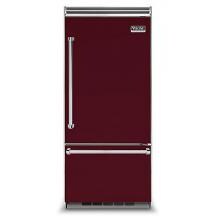 Viking Professional 5 Series 36-Inch 20.4 Cu. Ft. Built-In Left Hinge Bottom Freezer Refrigerator - Burgundy - VCBB5363ELBU