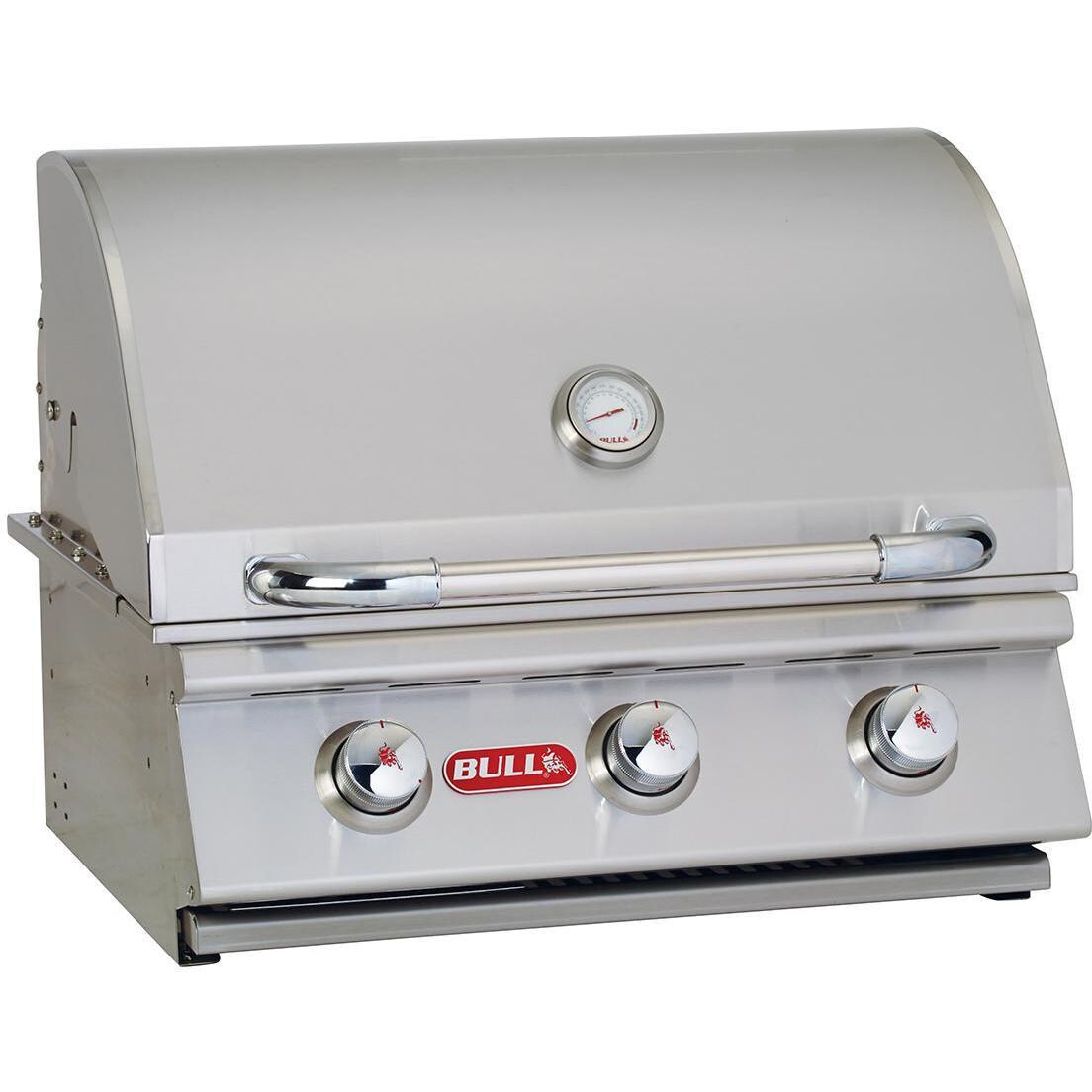 Bull Steer Premium 25-Inch 3-Burner Built-In Propane Gas Grill - 69008 image