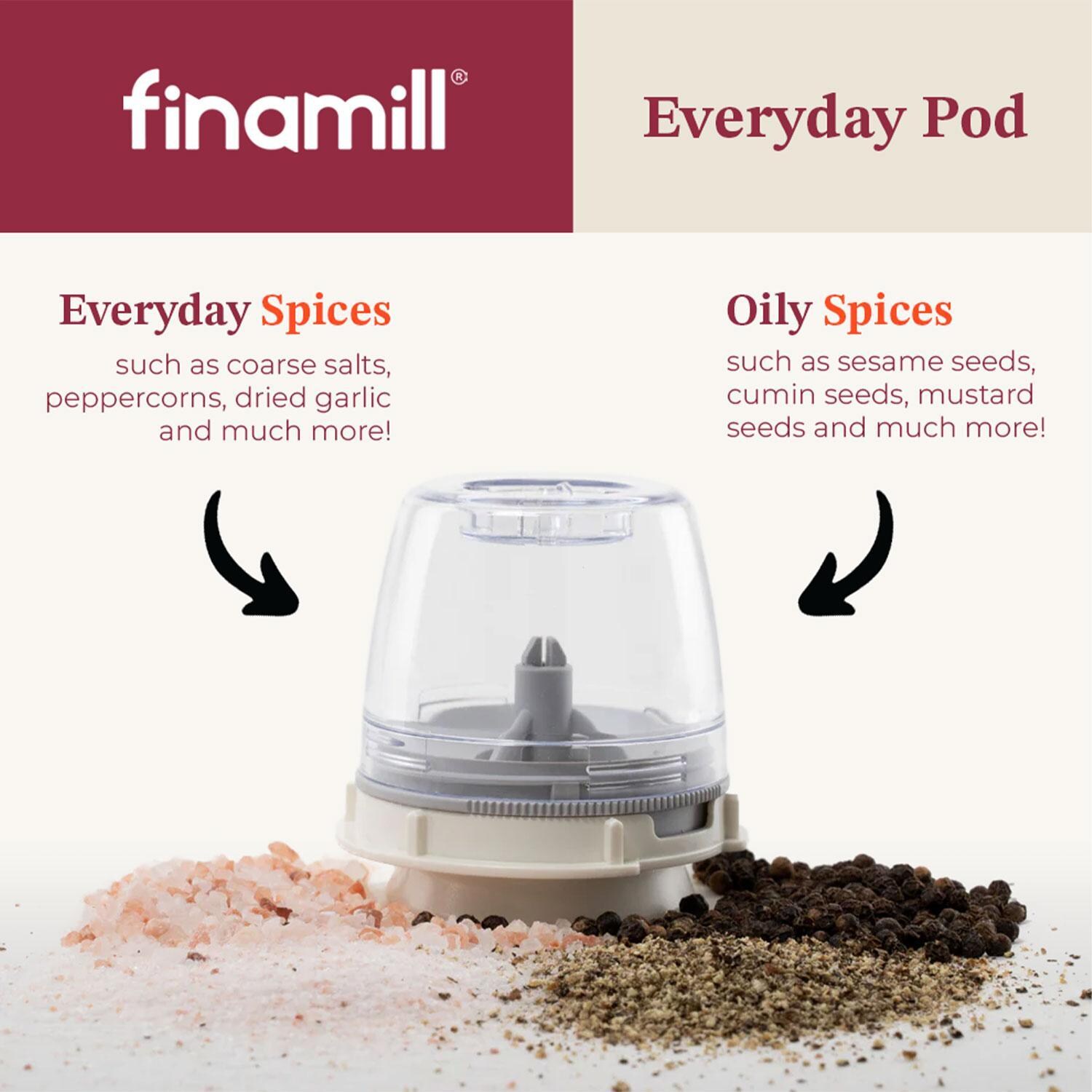 FinaMill FM134-1 Classic Everyday Pod - Spices Compatible - Detail thumbnail