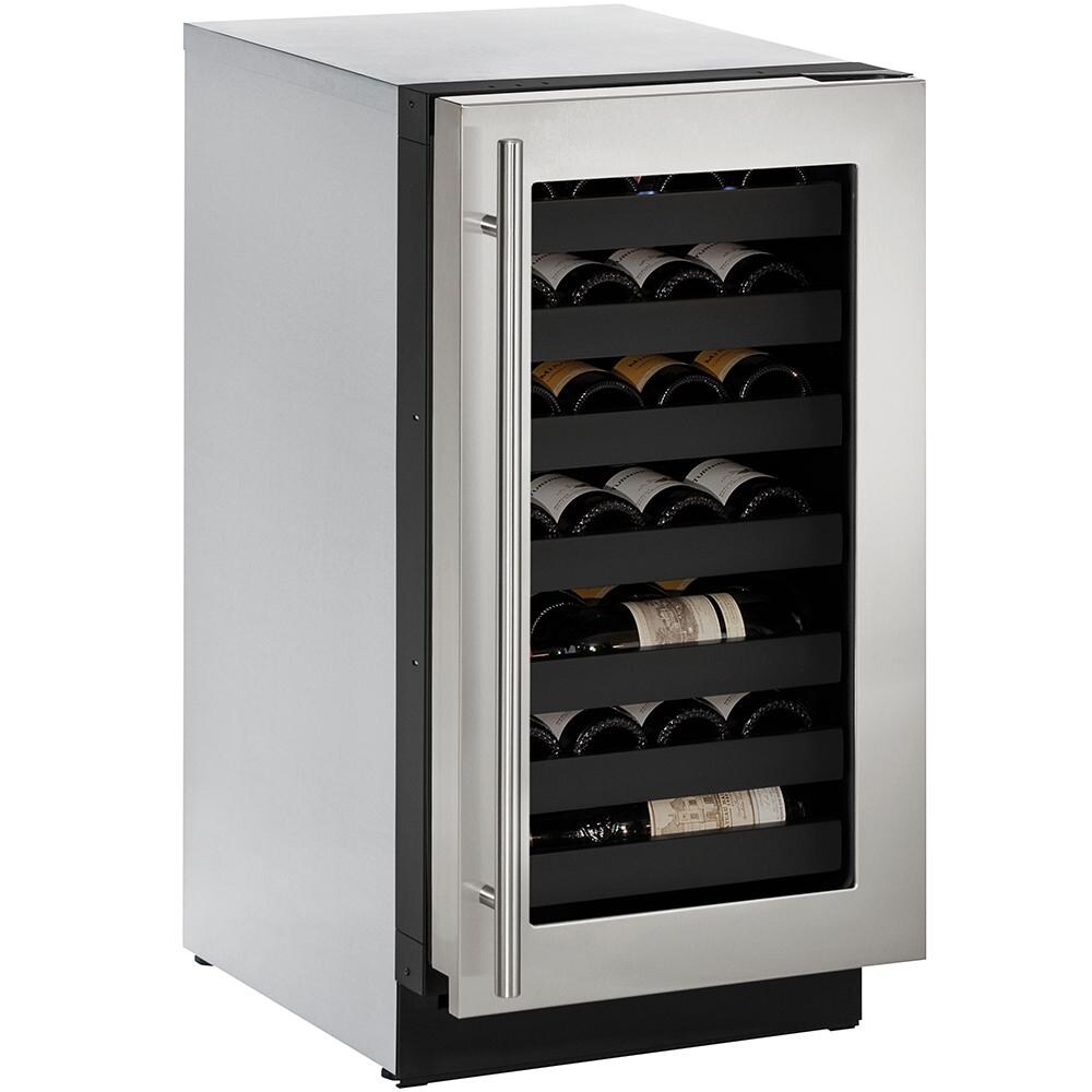 U-Line 18-Inch 31 Bottle Built-In Wine Captain - Stainless Steel - U-3018WCS-00B thumbnail