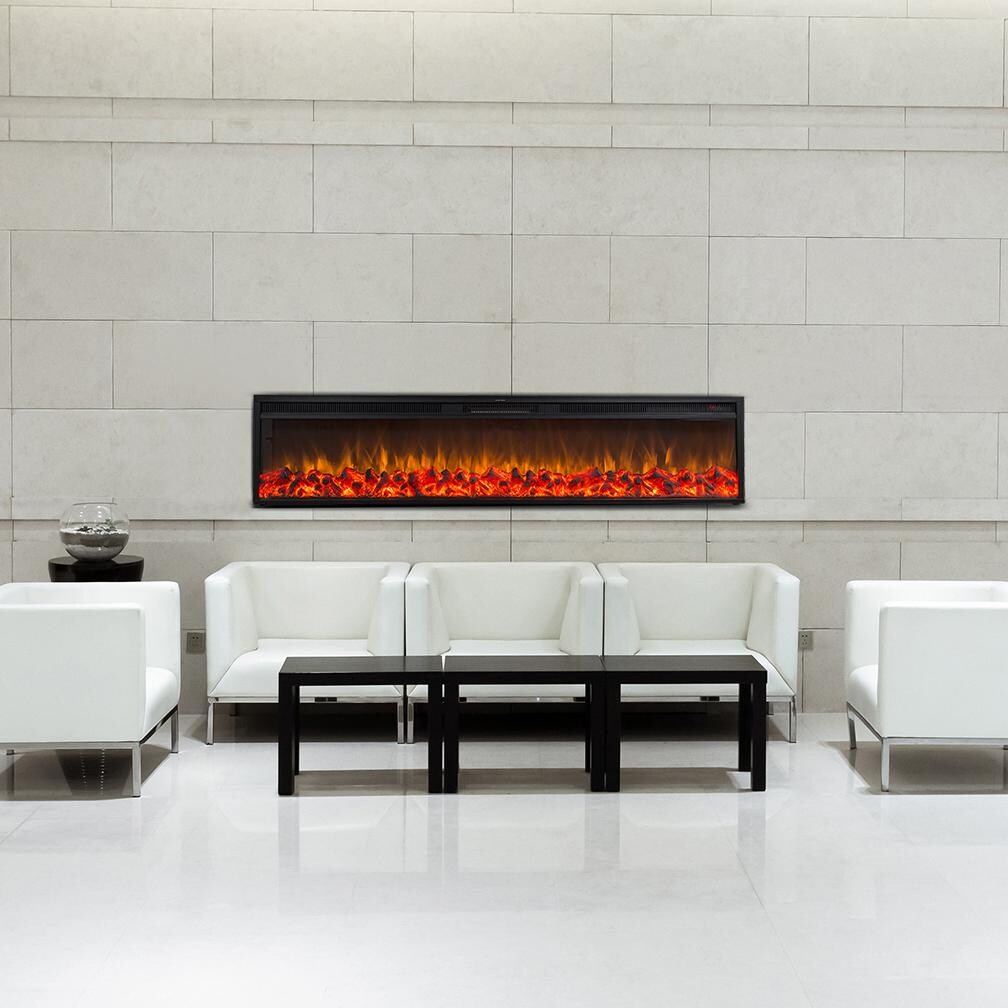 Touchstone Home Products Emblazon 72-Inch Linear Built-In Electric Fireplace - Lifestyle thumbnail