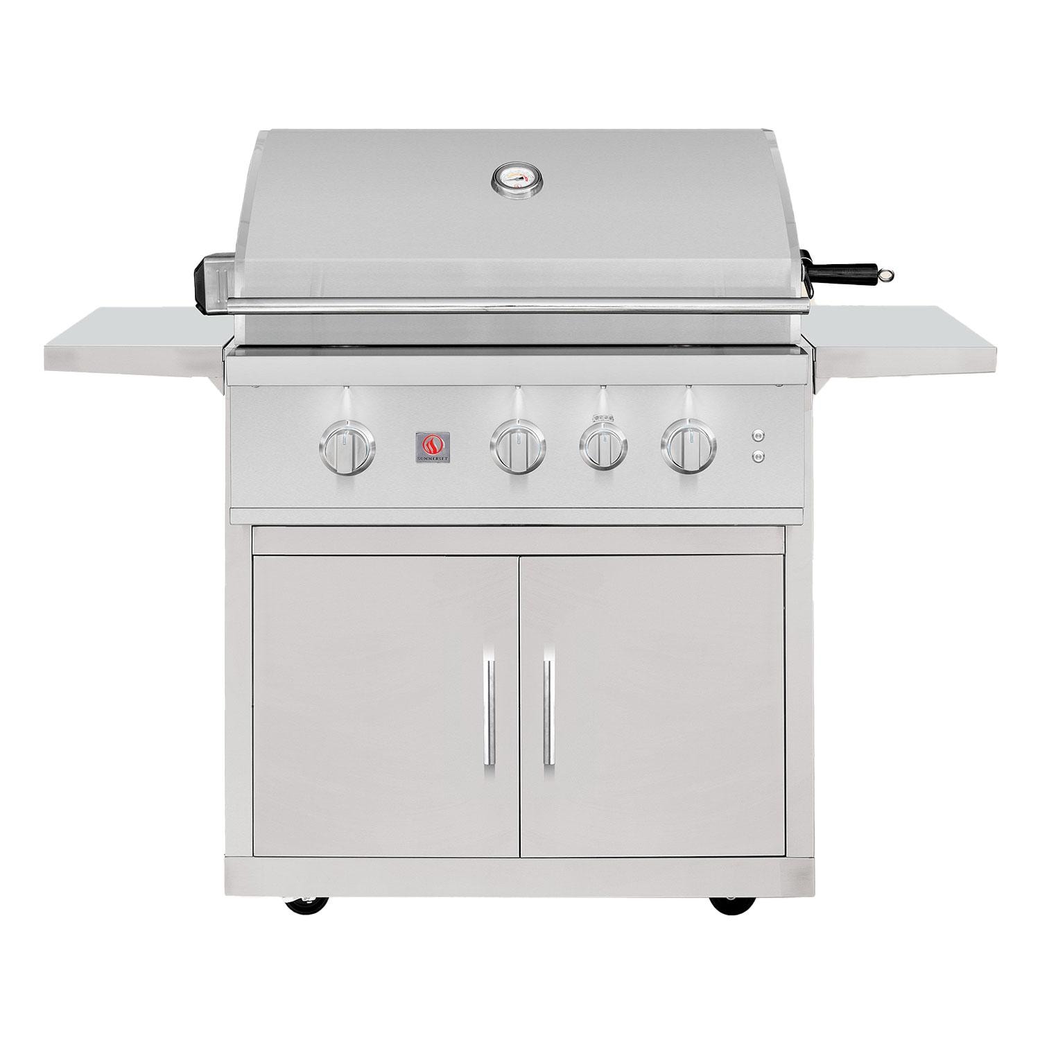 Summerset TRL Pro 32-in 3 Burner Freestanding Propane Grill w/ Rear Infrared Burner & Rotisserie Kit - Display - White Background thumbnail