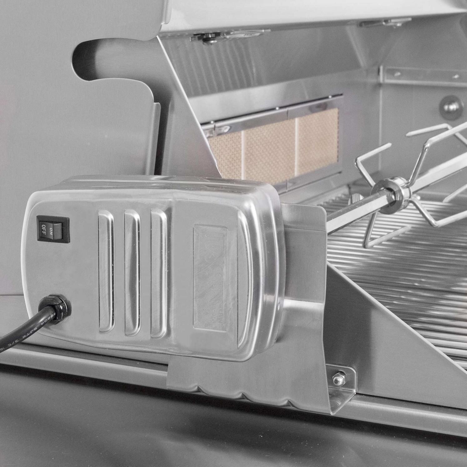 Lion 32-Inch L75000 Stainless Steel Built-In Natural Gas Grill - Rotisserie Motor - Detail thumbnail