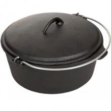 Cajun Classic 20-Quart Seasoned Cast Iron Dutch Oven With Fry Basket - GL10491WBS image